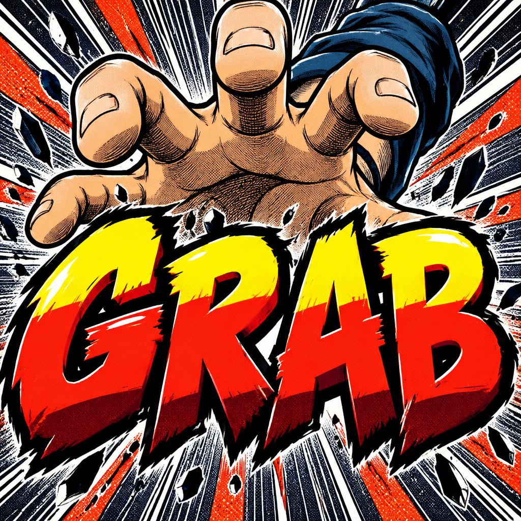 "GRAB" — Anime | AI Text Effect Generator