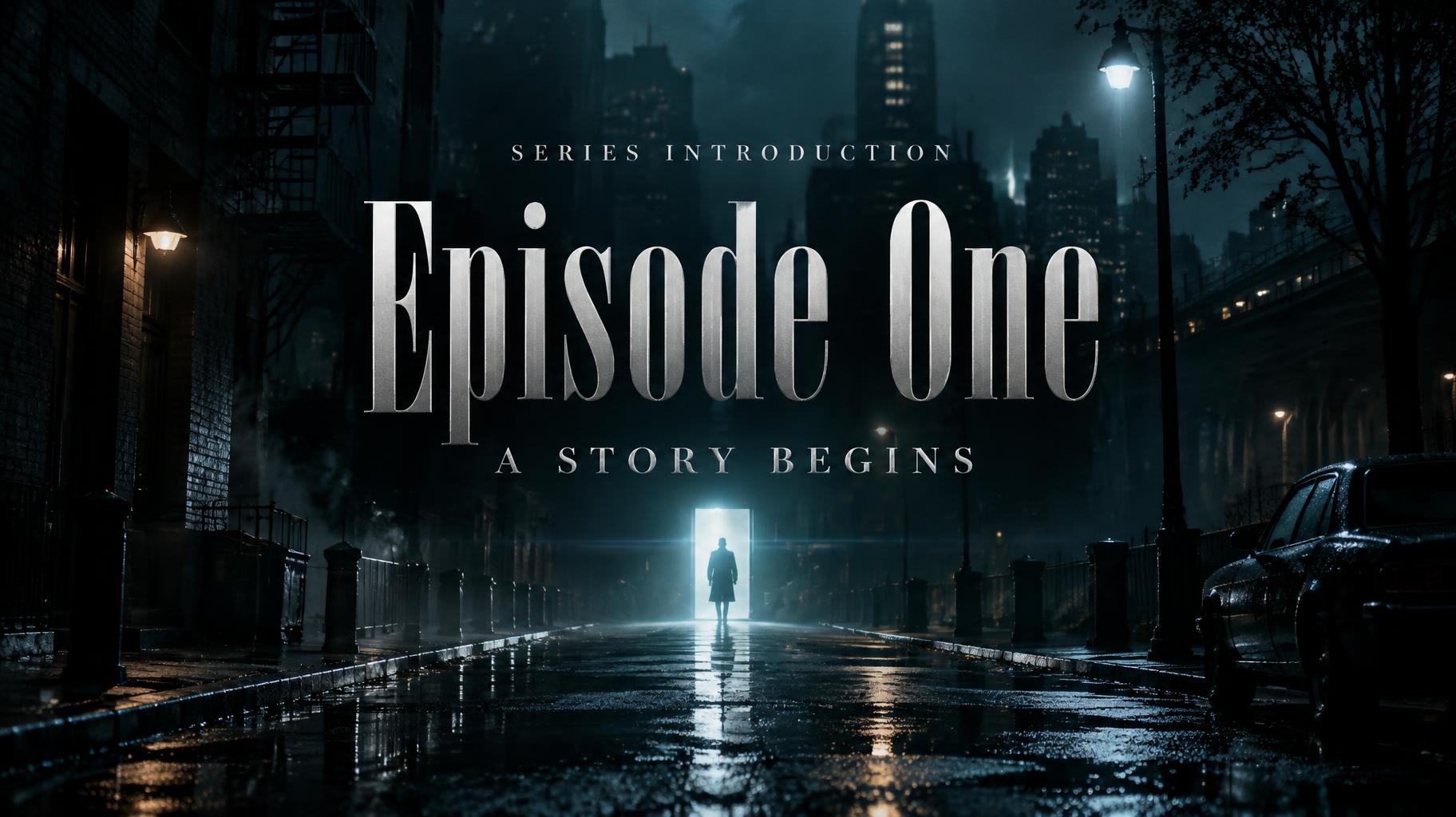 "Episode One
SERIES INTRODUCTION
A STORY BEGINS" — Cinematic | AI Text Effect Generator