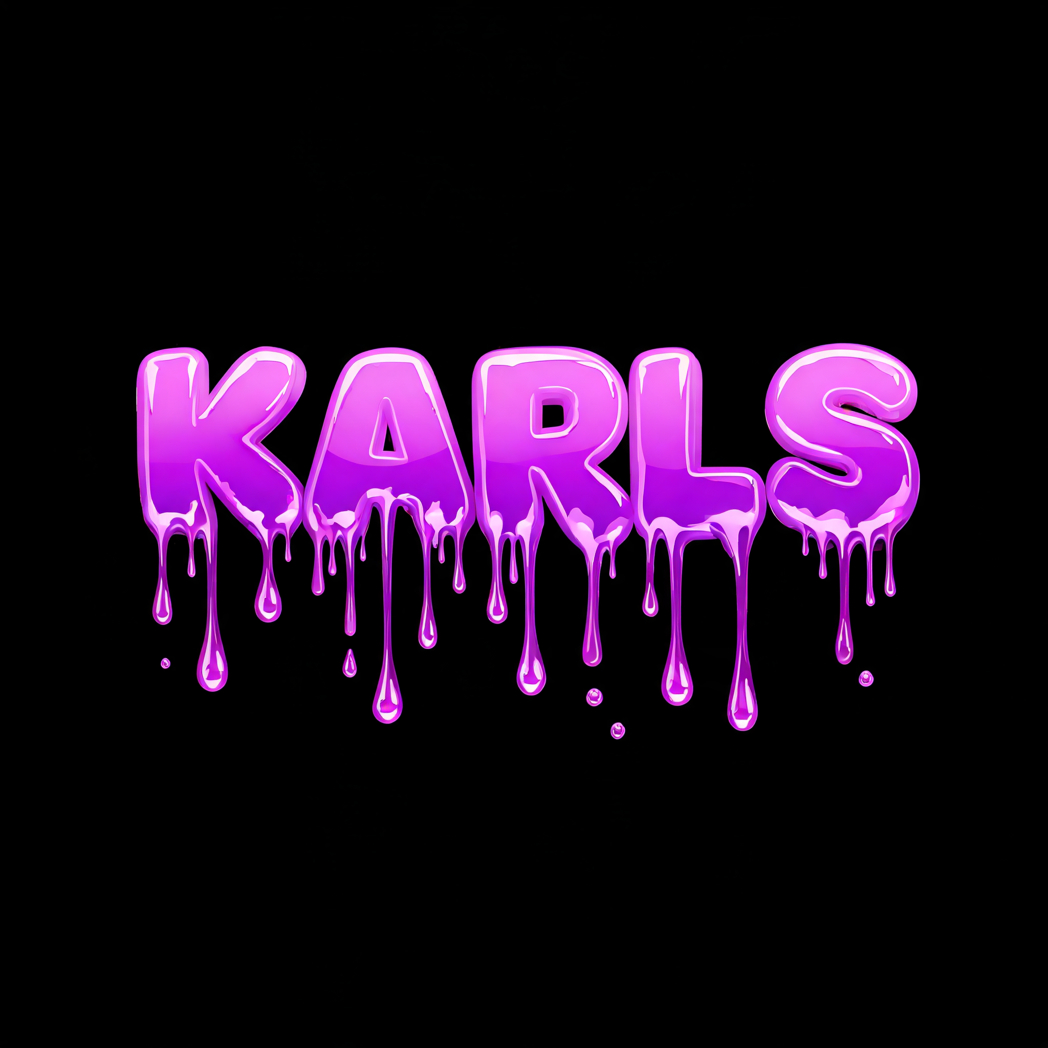 "KARLS" — Drip Font | AI Text Effect Generator