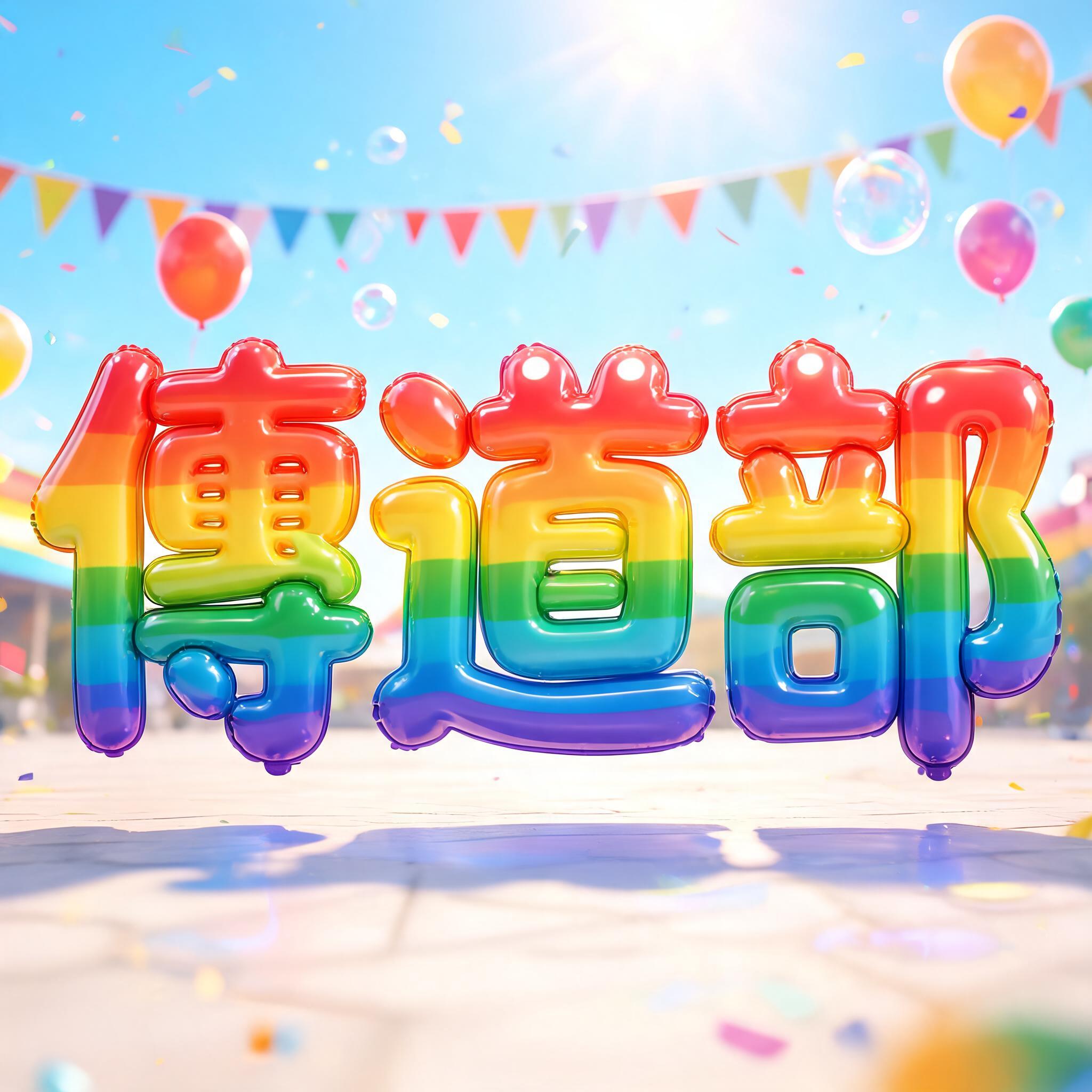 "傳道部" — Rainbow | AI Text Effect Generator