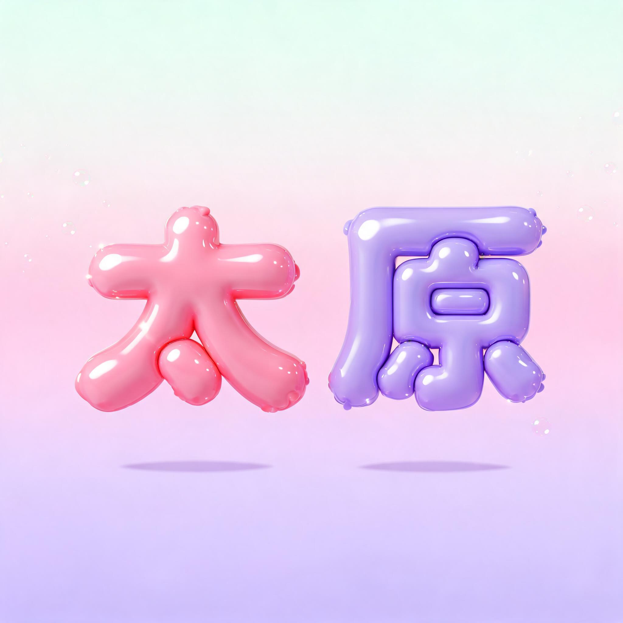 "太原" — 3d Bold Inflated text effect