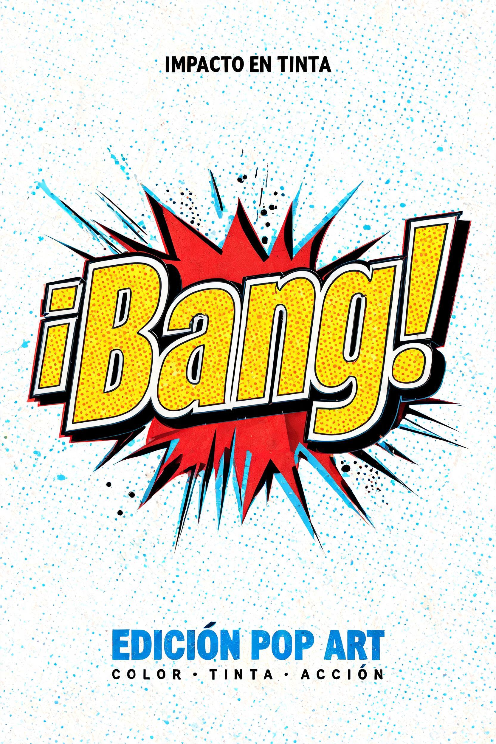 "Hazme letras pop art que diga «¡Bang!» para un póster" — Comic Book | AI Text Effect Generator