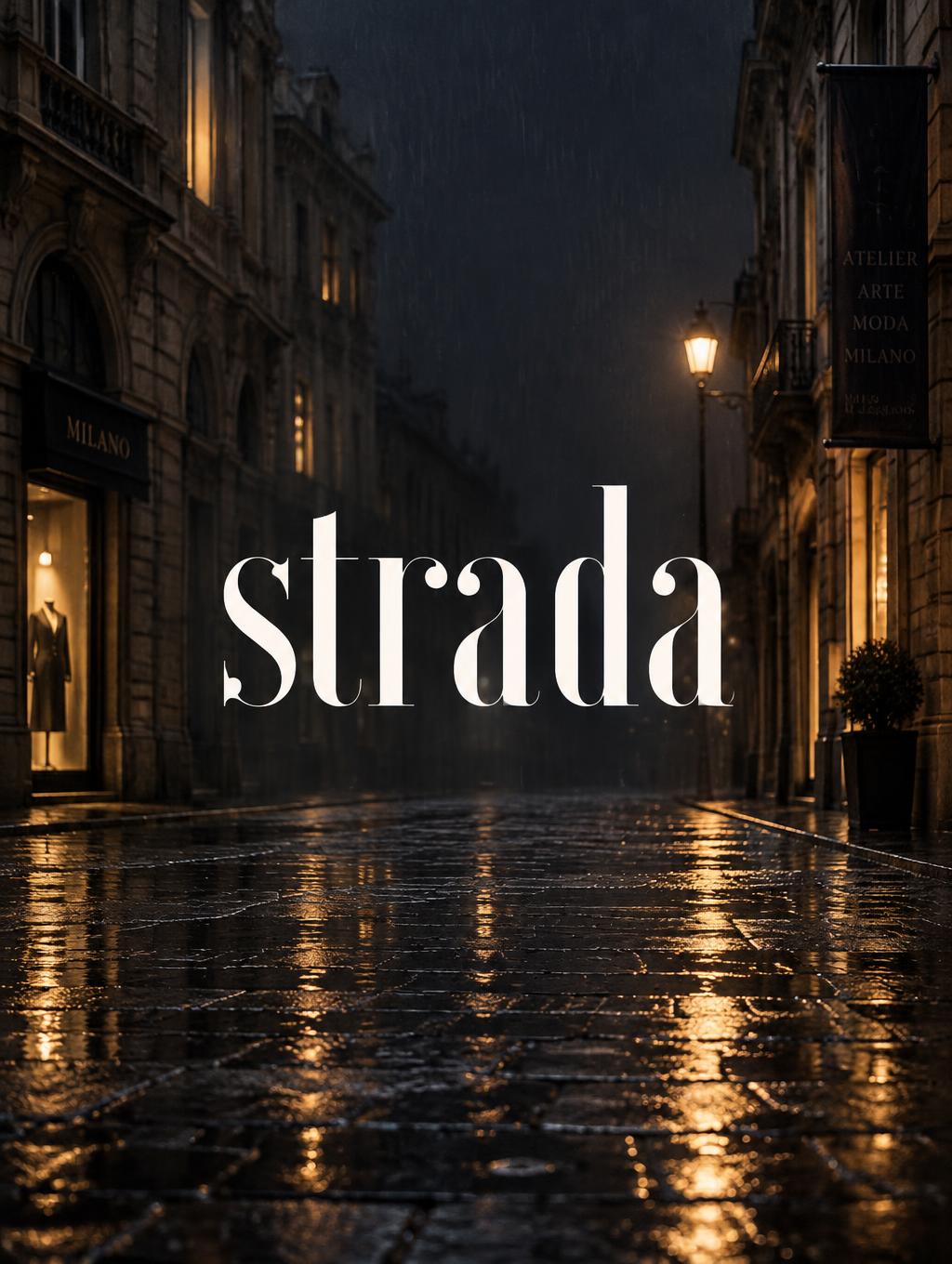 "strada" —  | AI Text Effect Generator