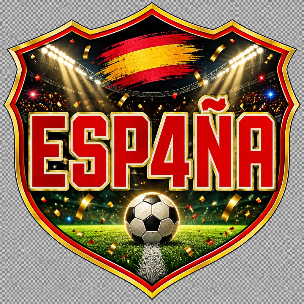"ESPAÑA" — Sports Football | AI Text Effect Generator