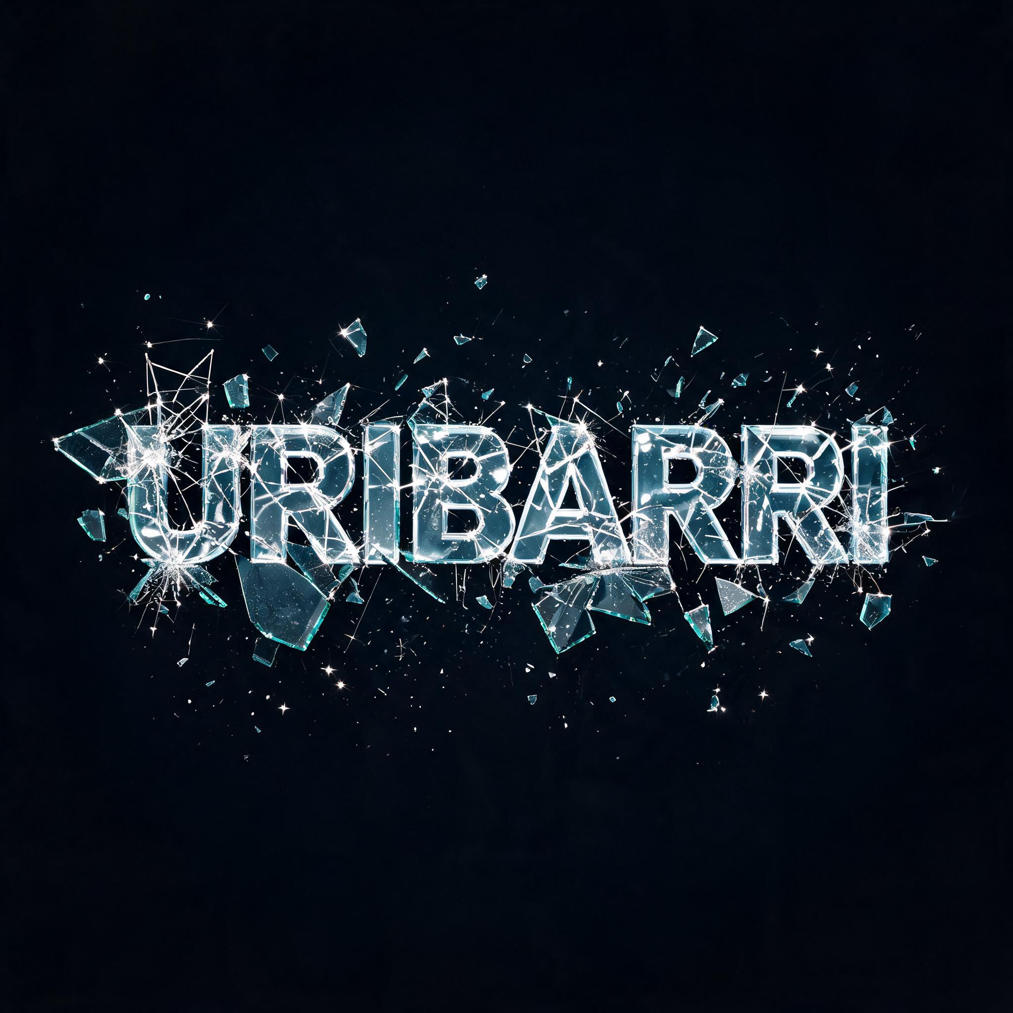 "Uribarri" — Glass Broken | AI Text Effect Generator
