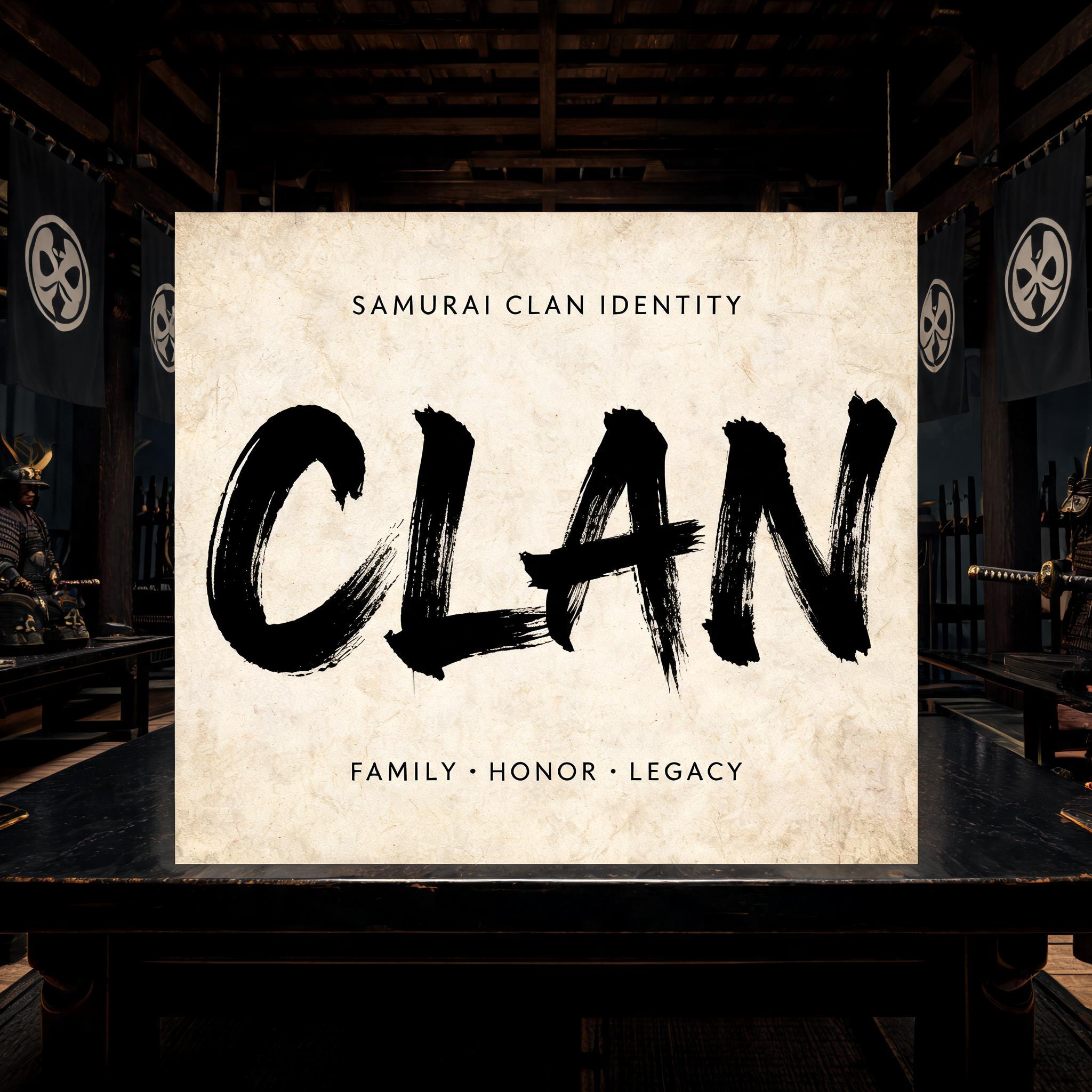"CLAN" — Brush Japanese Ink | AI Text Effect Generator