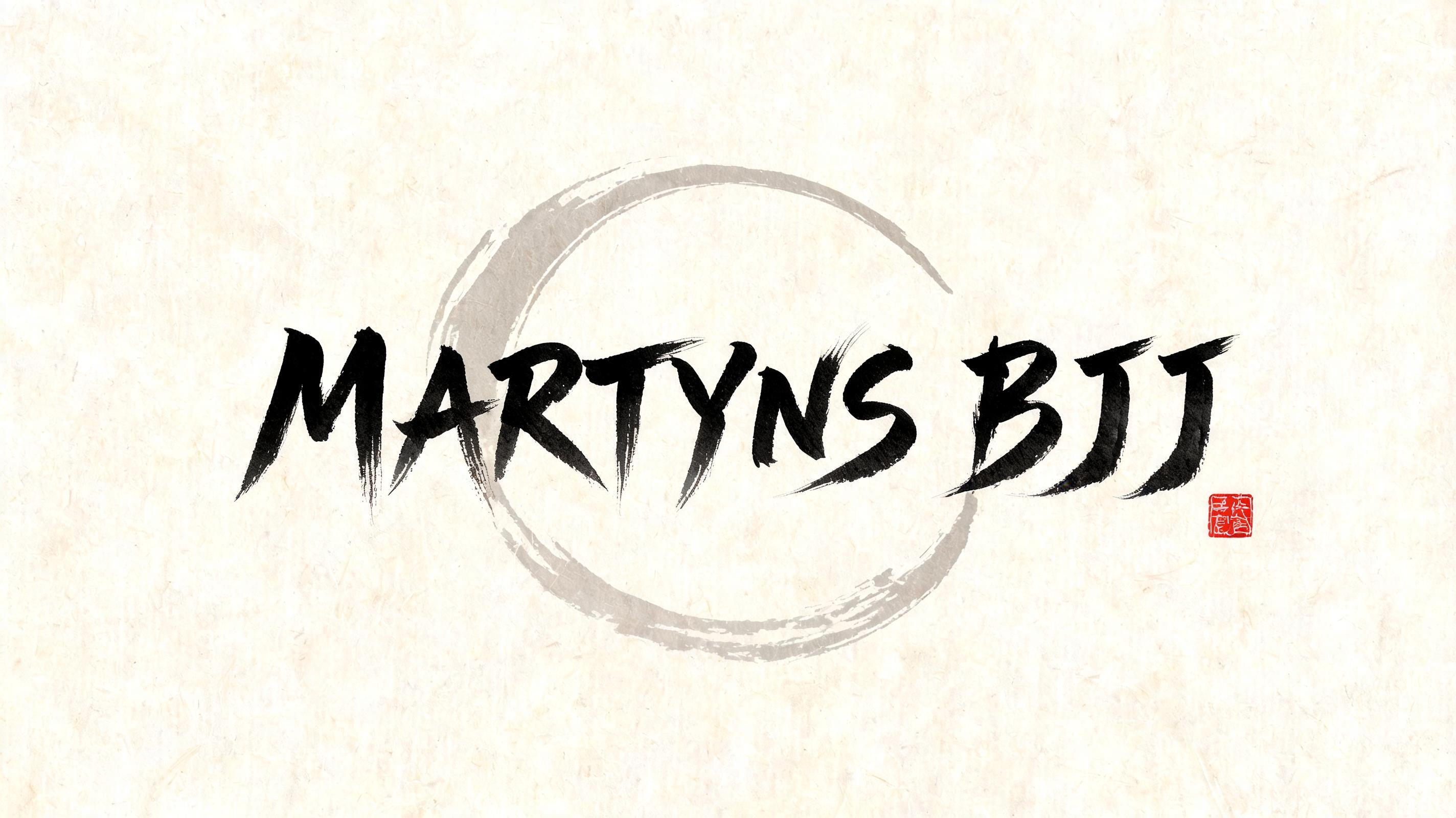 "MARTYNS BJJ" — Brush Japanese Ink | AI Text Effect Generator