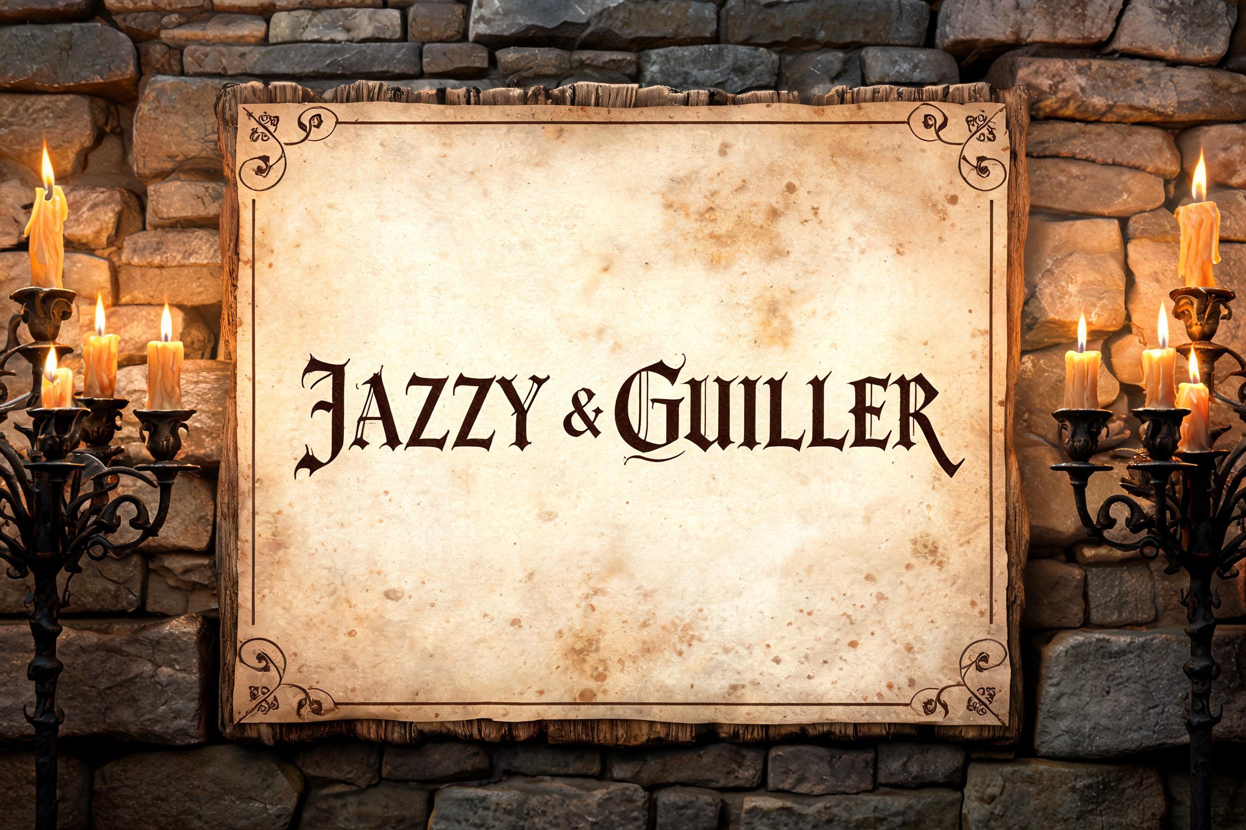 "Jazzy & Guiller" —  | AI Text Effect Generator