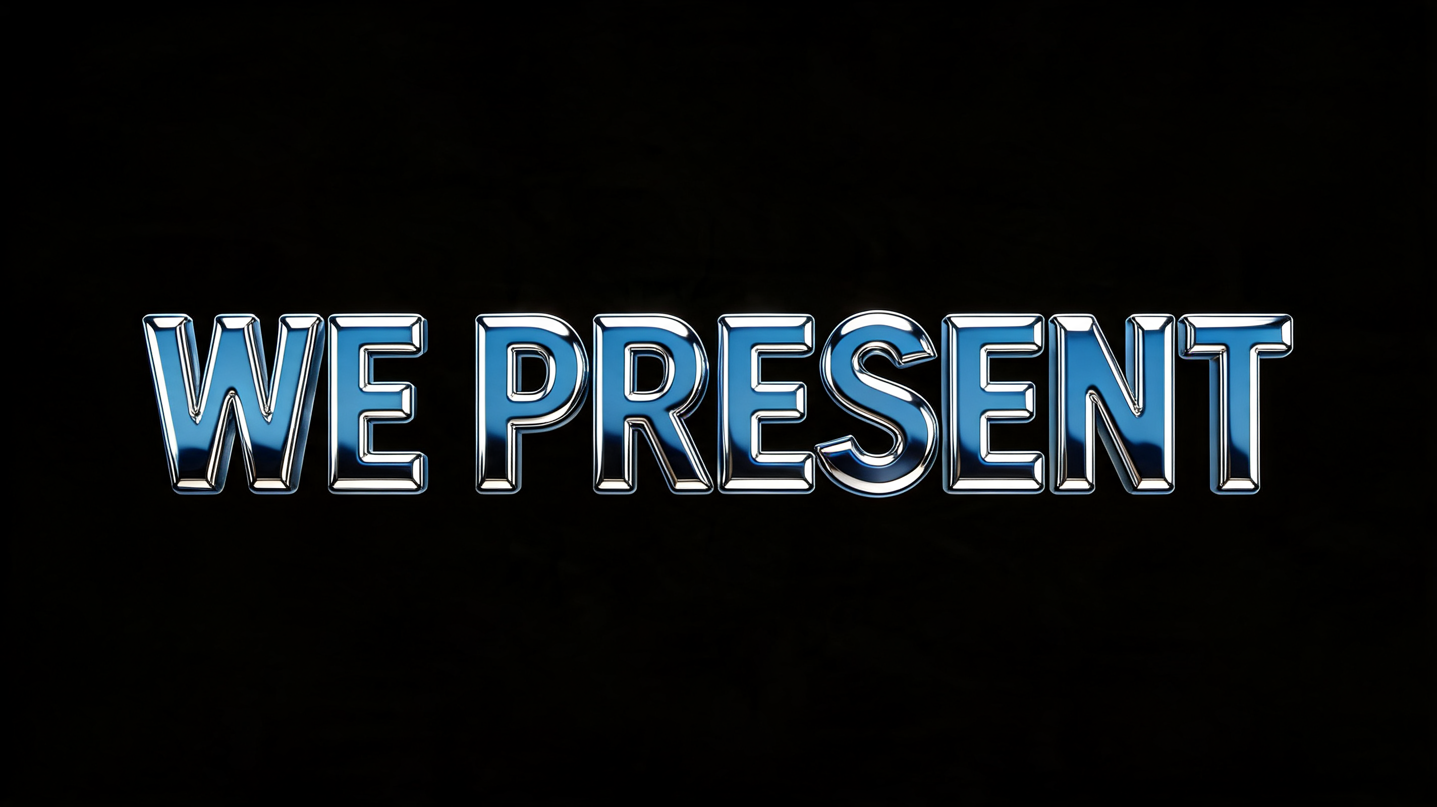 "WE PRESENT" — Cyberpunk Chrome | AI Text Effect Generator