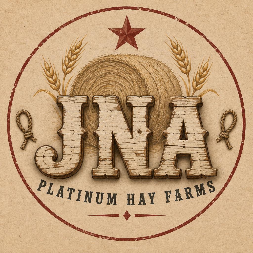 "J N A
PLATINUM HAY FARMS" — Western | AI Text Effect Generator