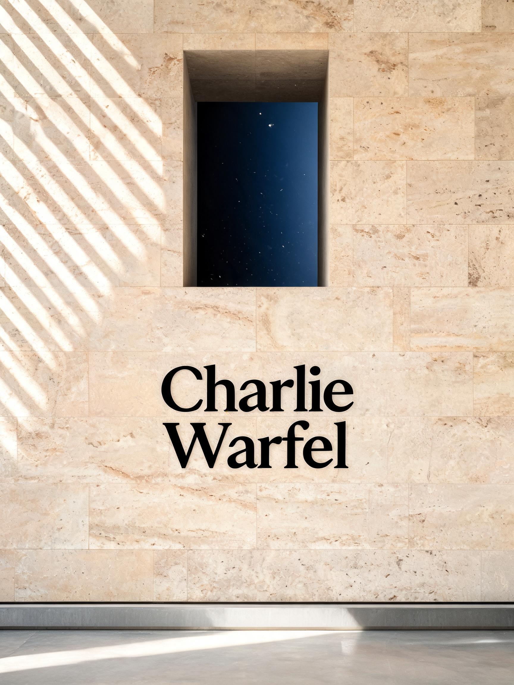 "Charlie Warfel" —  | AI Text Effect Generator