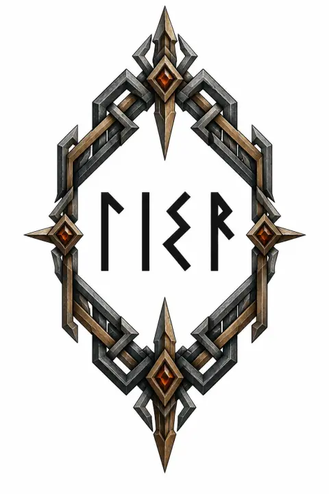 "ᛚᛁᛊᚨ" — Viking text effect