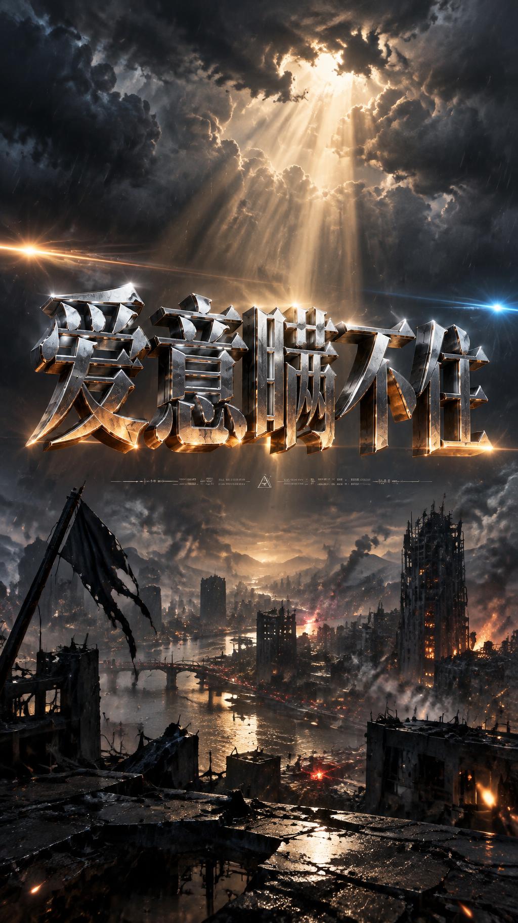 "爱意瞒不住" — Cinematic Blockbuster | AI Text Effect Generator