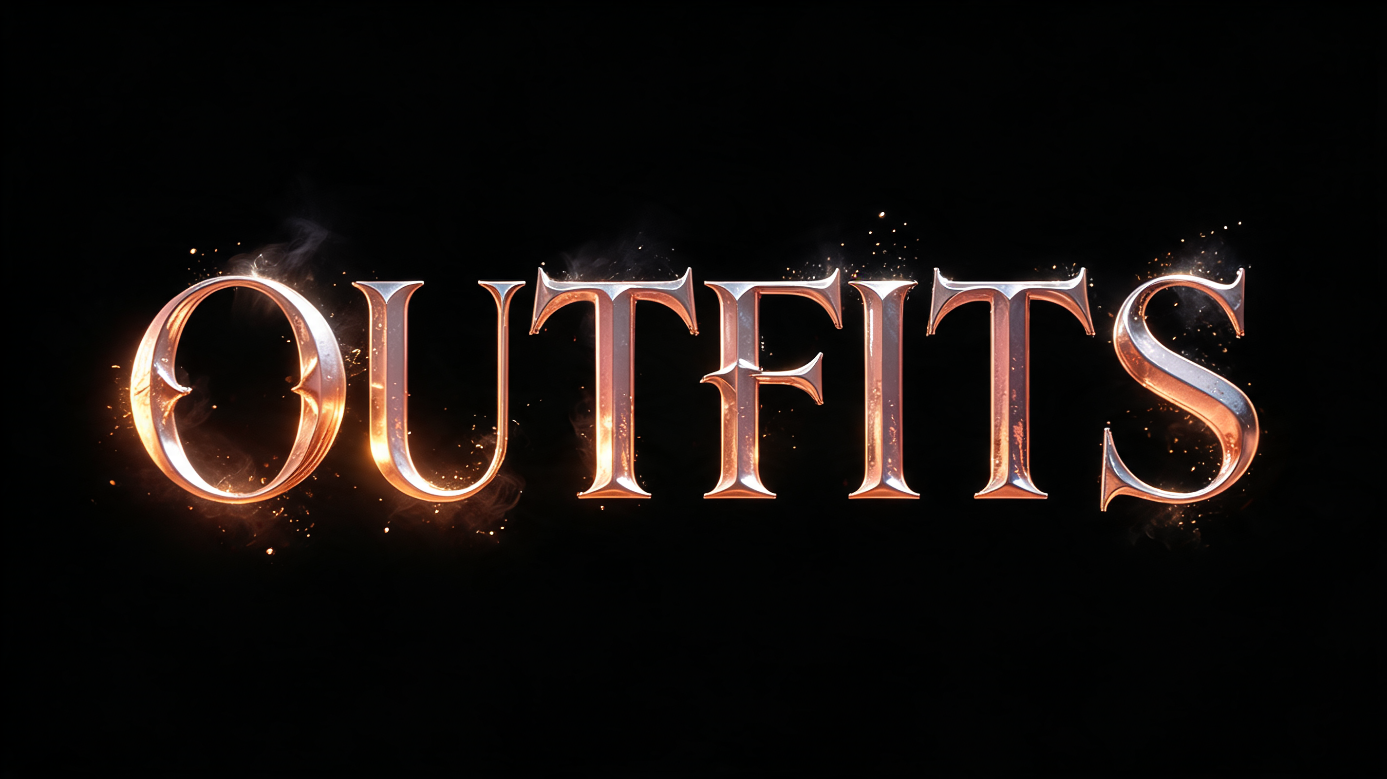 "OUTFITS" — Fairy Tale | AI Text Effect Generator
