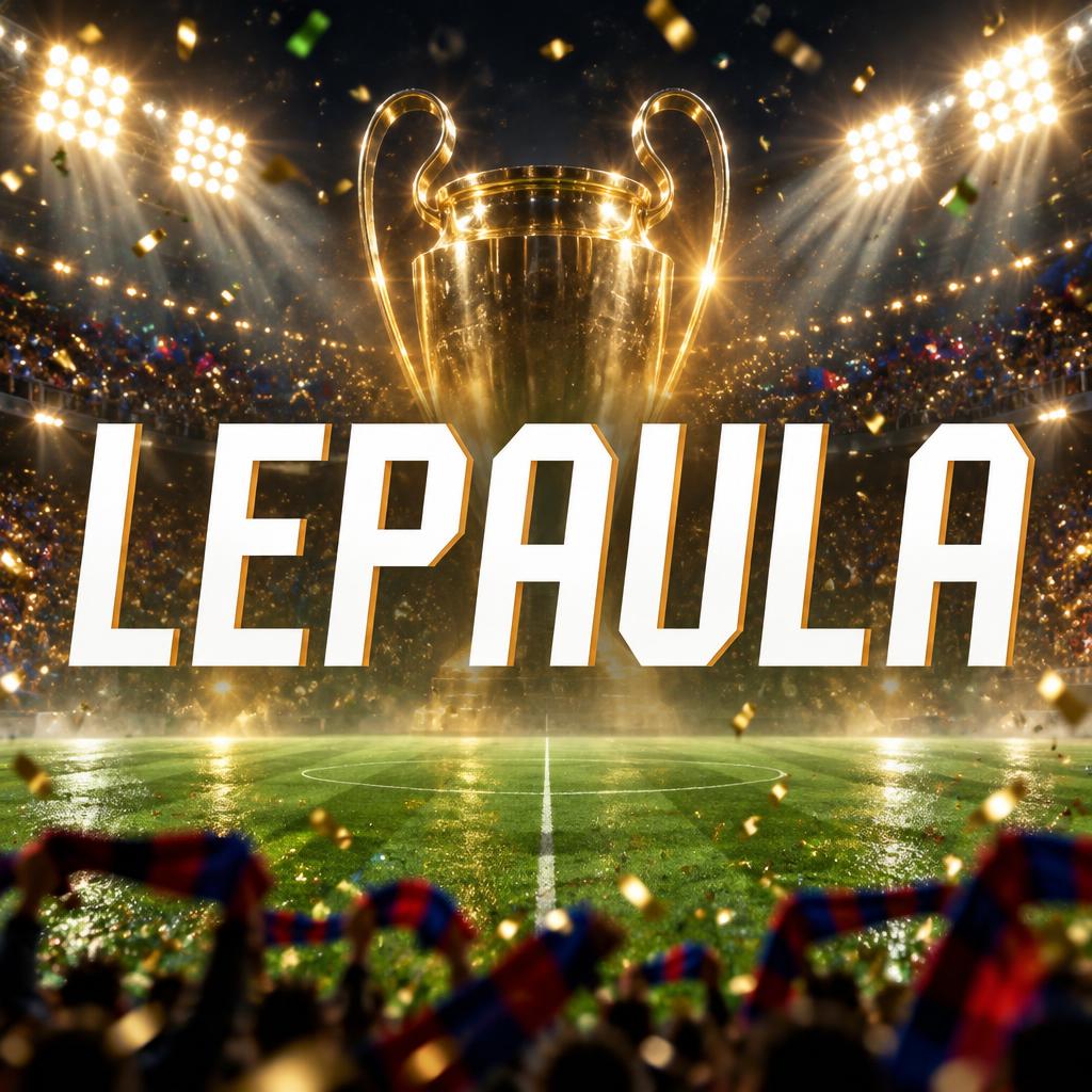 "LEPAULA" — Sports Football | AI Text Effect Generator