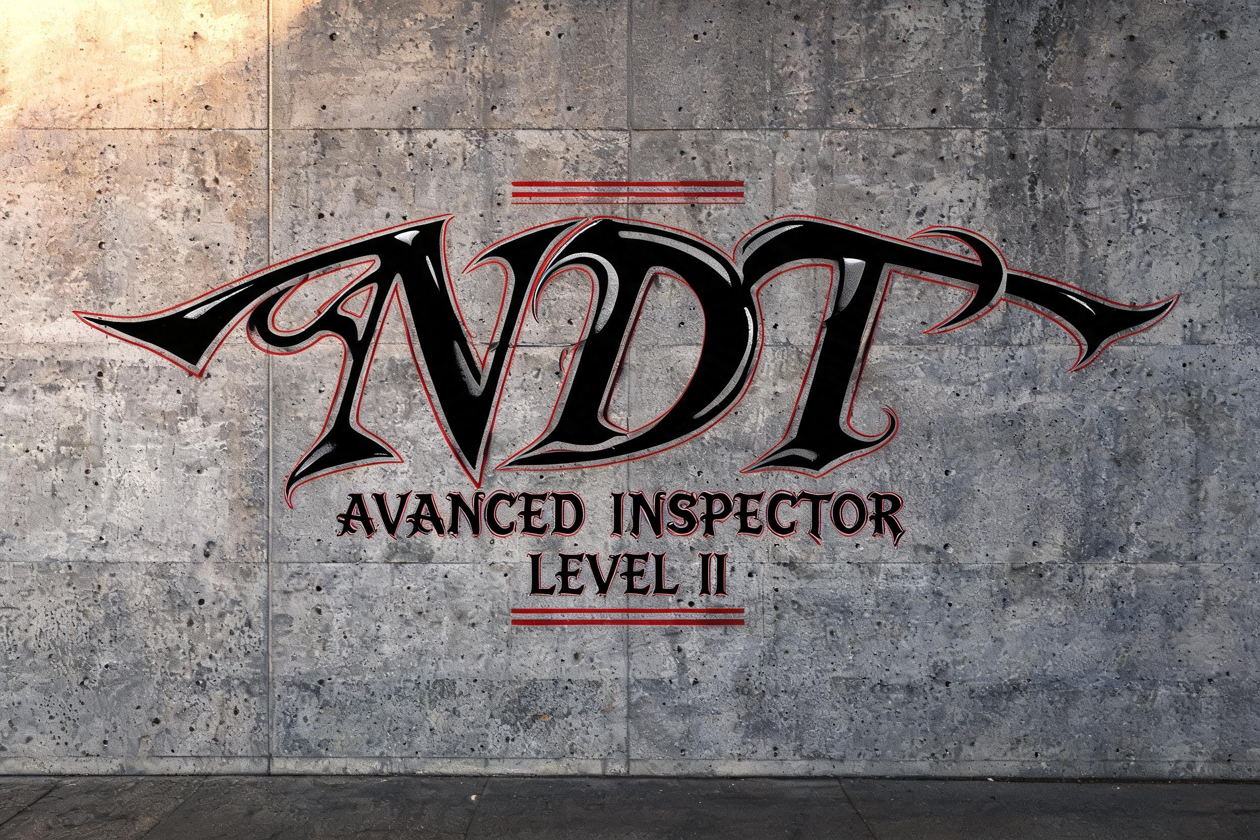 "NDT
AVANCED INSPECTOR
LEVEL II" — Chicano | AI Text Effect Generator