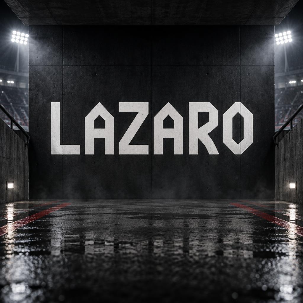 "LAZARO" —  | AI Text Effect Generator