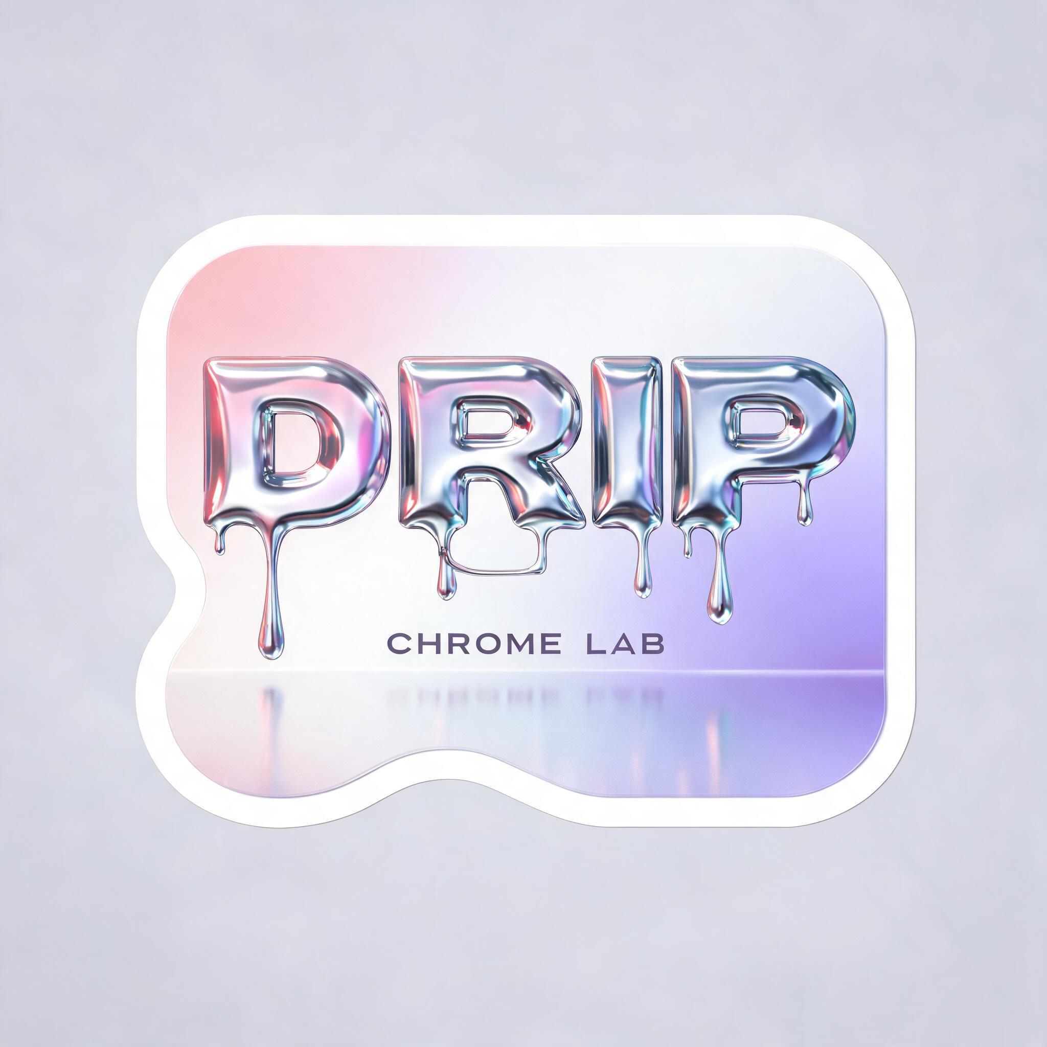 "DRIP
CHROME LAB" — Y2k Liquid | AI Text Effect Generator