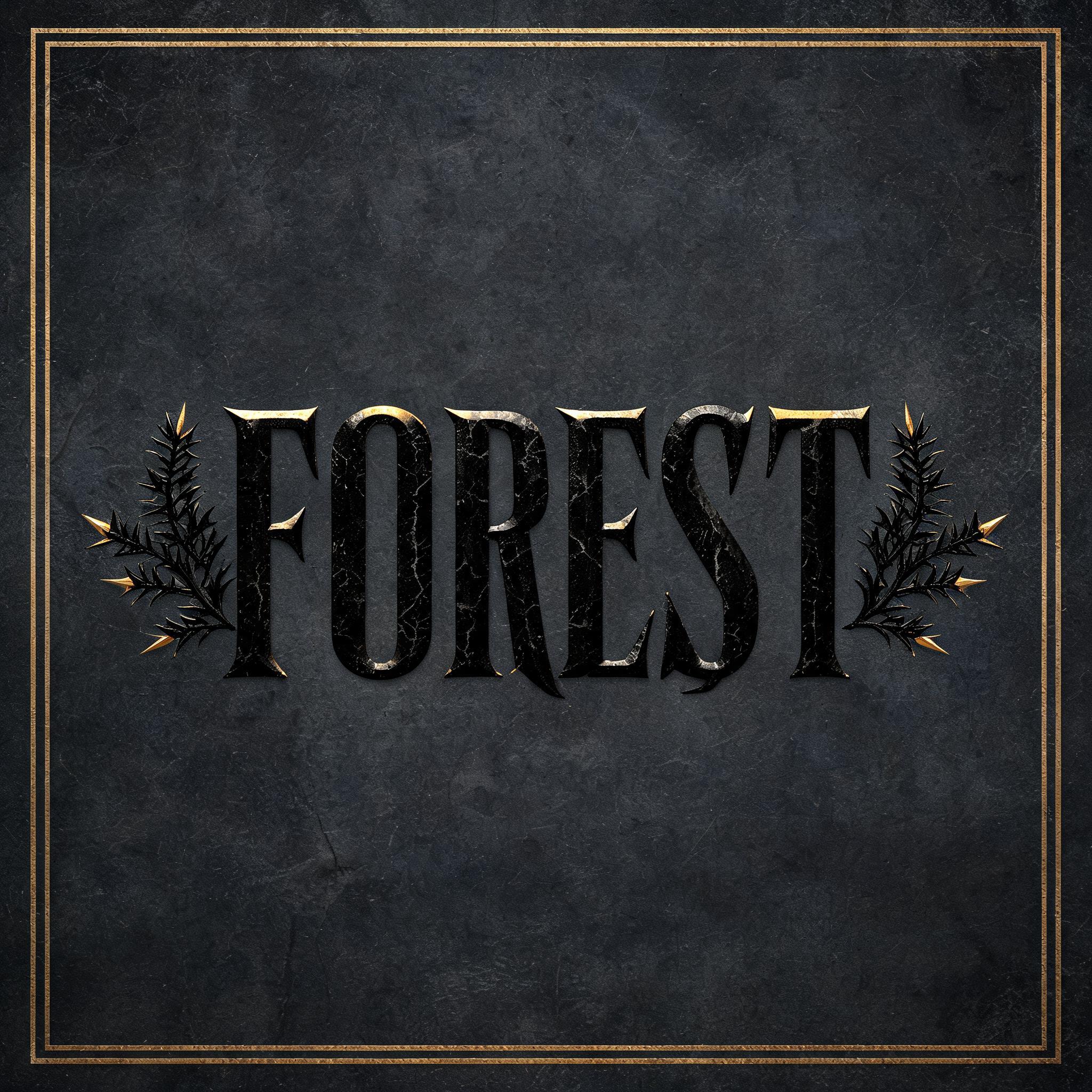 "Forest" — Gothic Font | AI Text Effect Generator