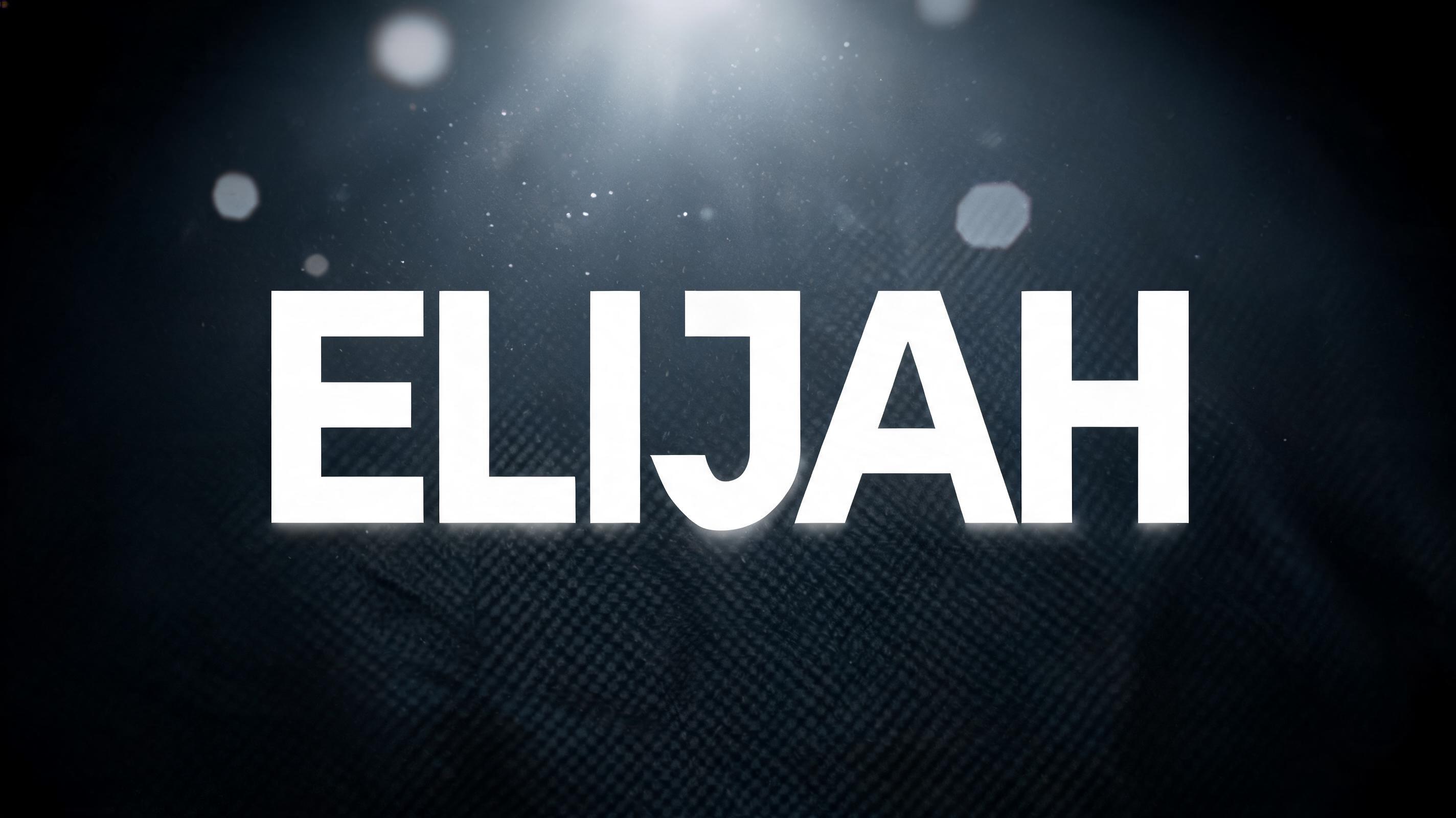 "ELIJAH" —  | AI Text Effect Generator