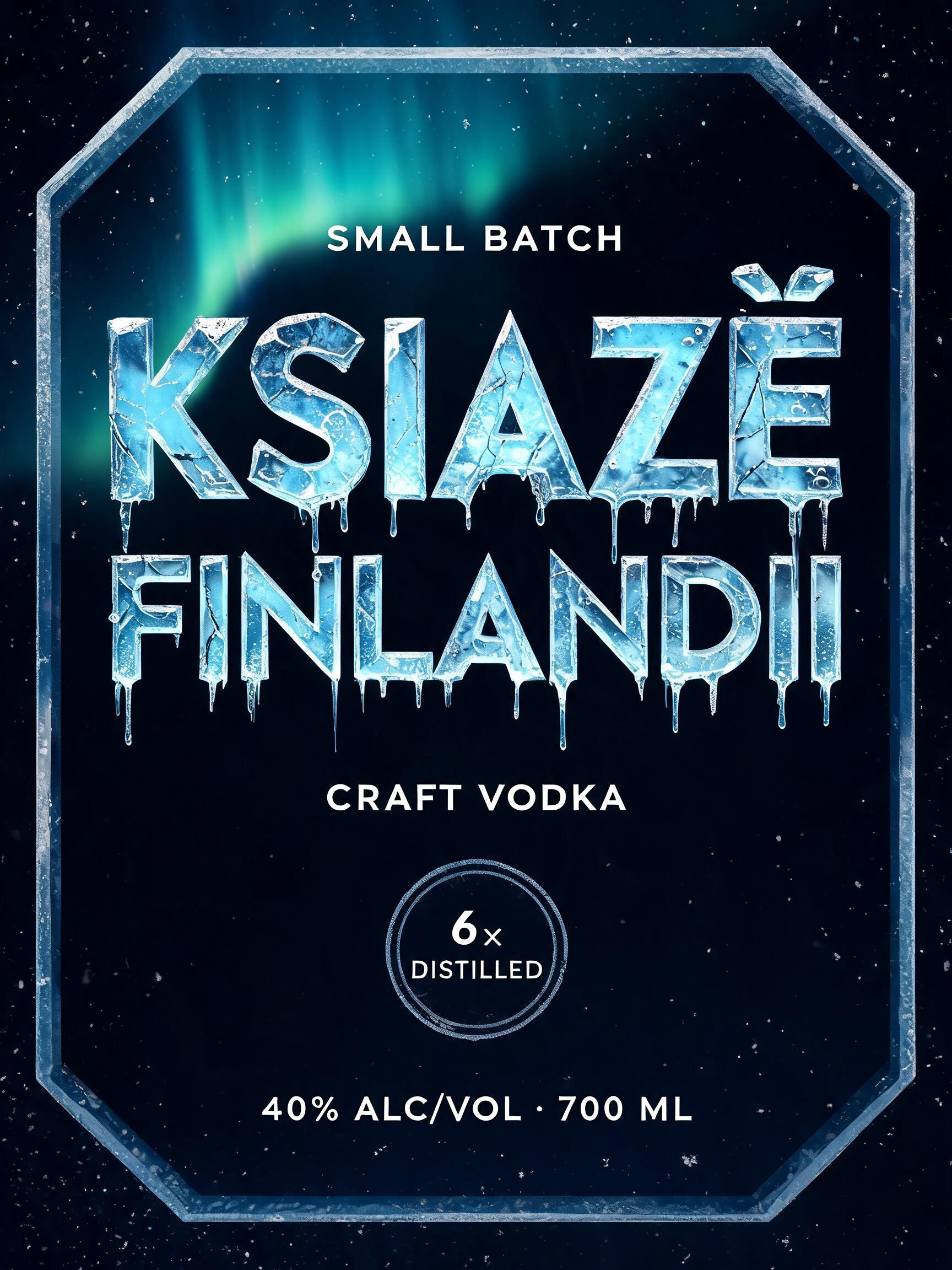"KSIĄŻĘ FINLANDII" — Glass Frozen | AI Text Effect Generator