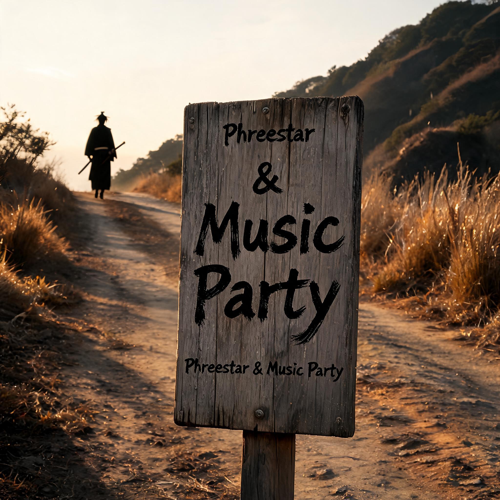 "Phreestar  & Music Party" — Brush Japanese Ink | AI Text Effect Generator