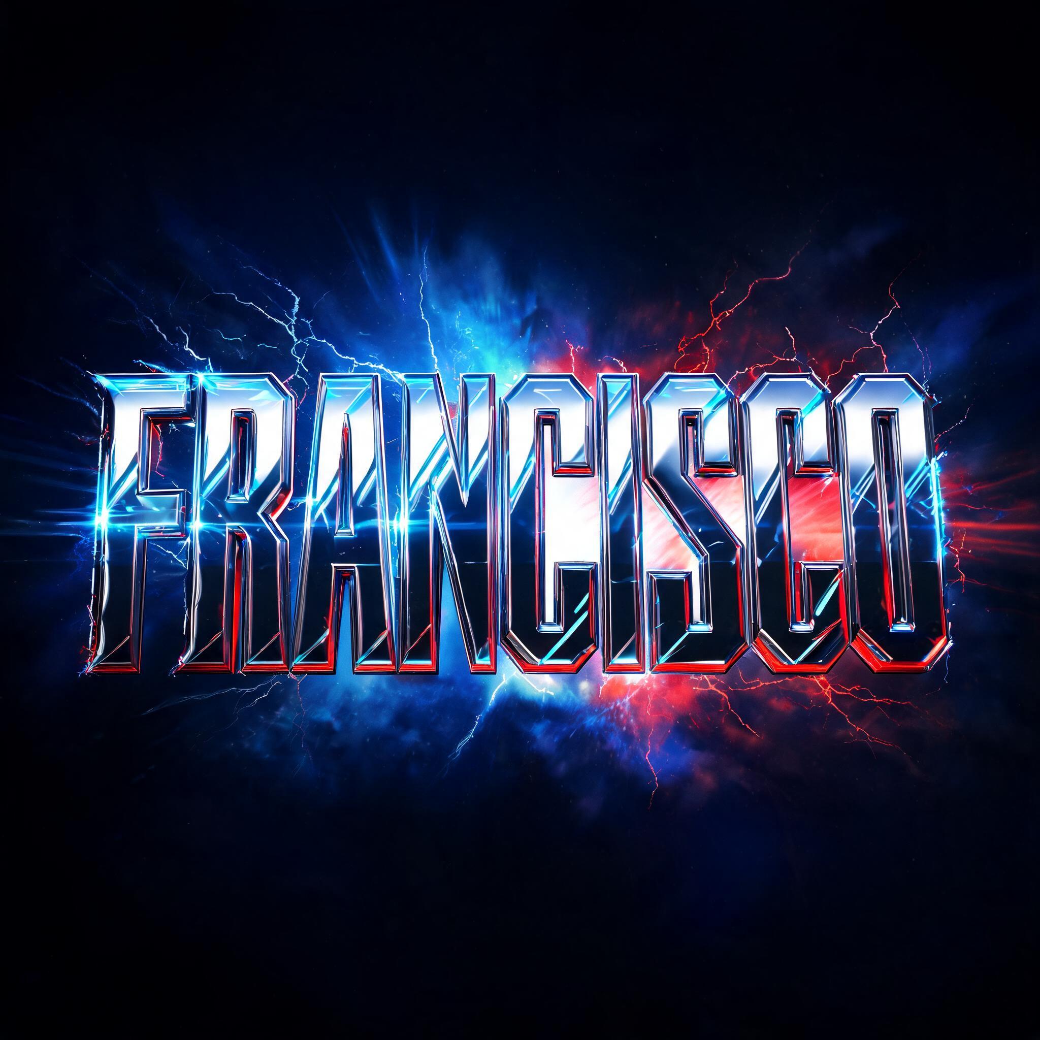 "FRANCISCO" — Superhero | AI Text Effect Generator