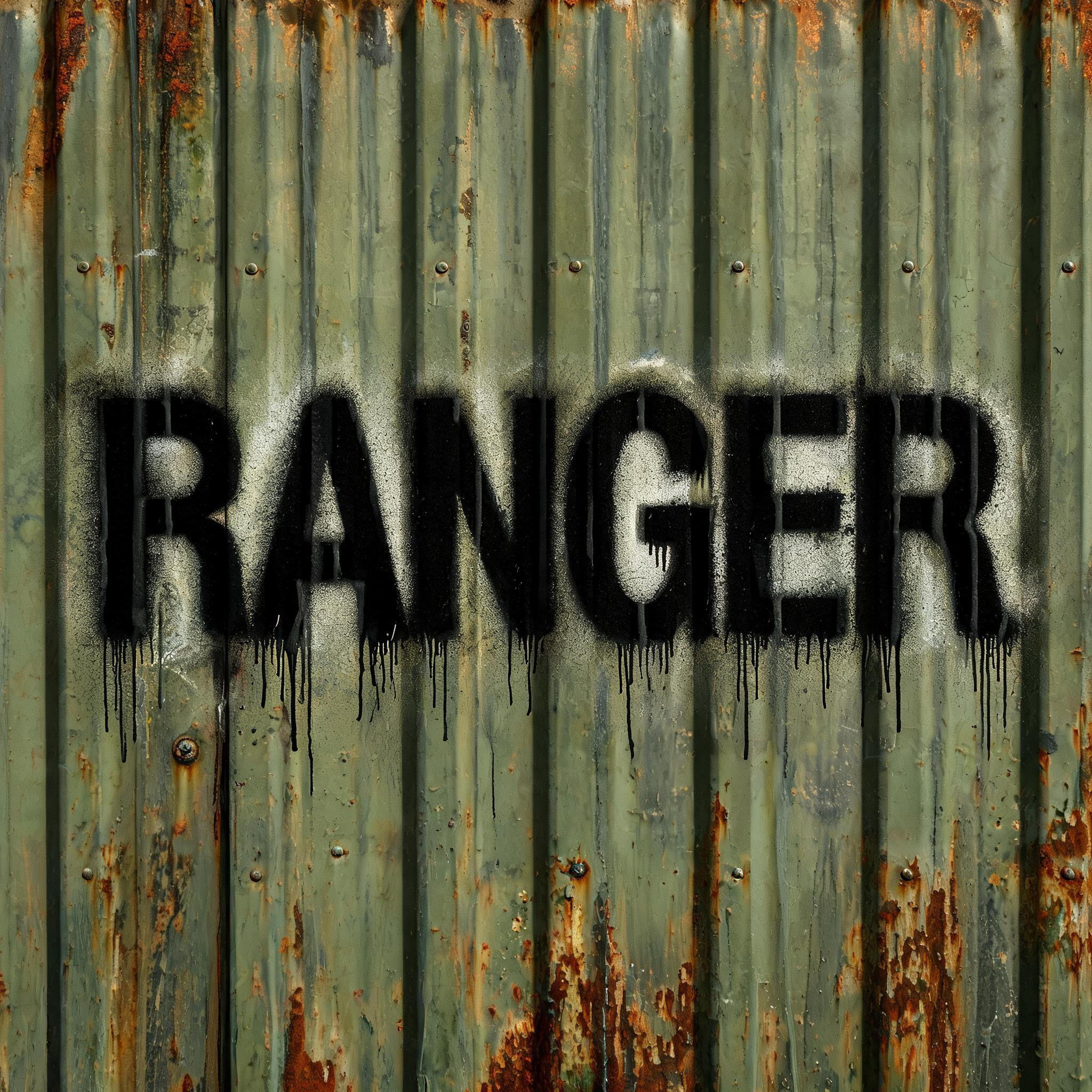 "Ranger" — Stencil | AI Text Effect Generator