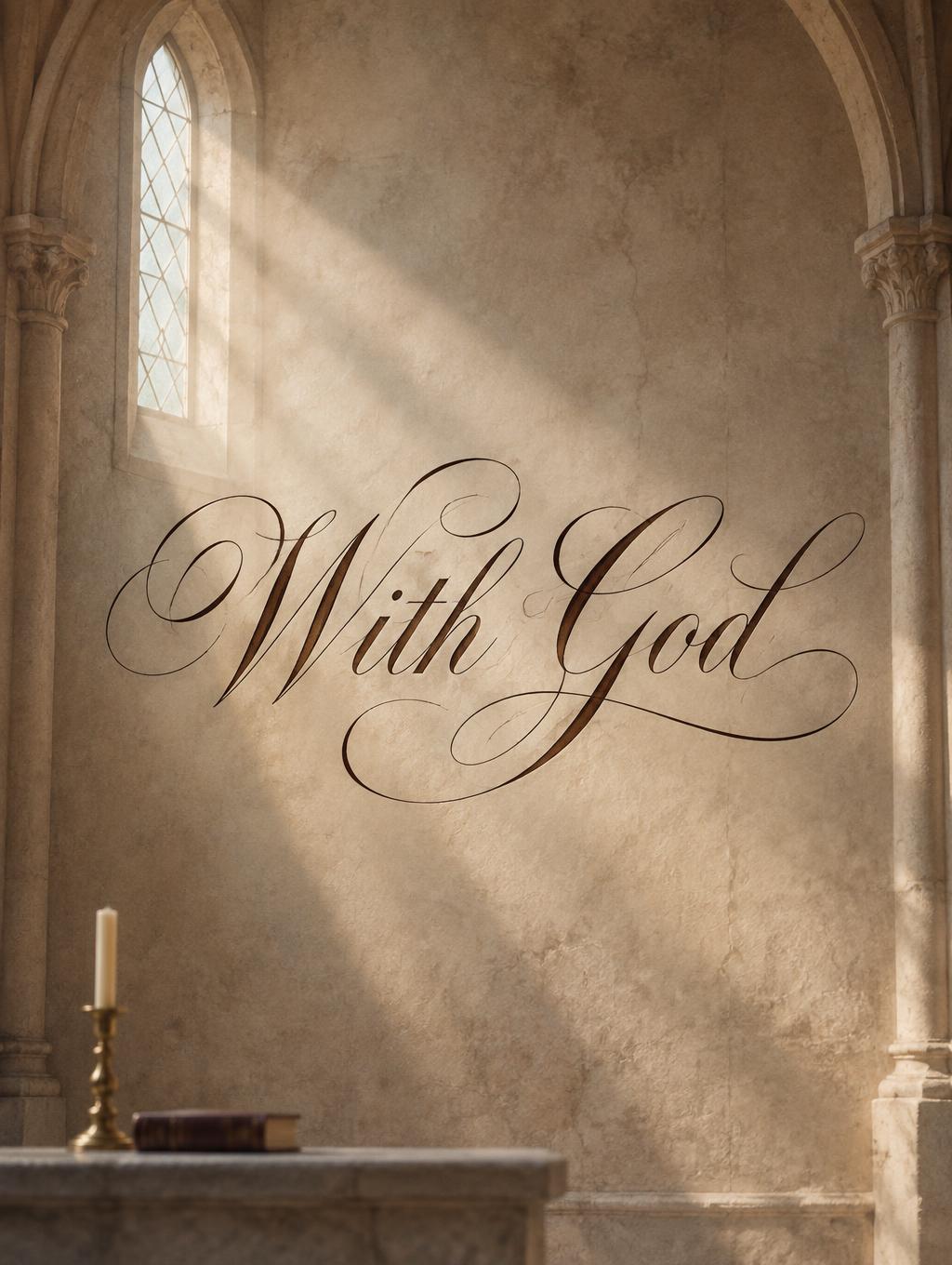 "With God" —  | AI Text Effect Generator