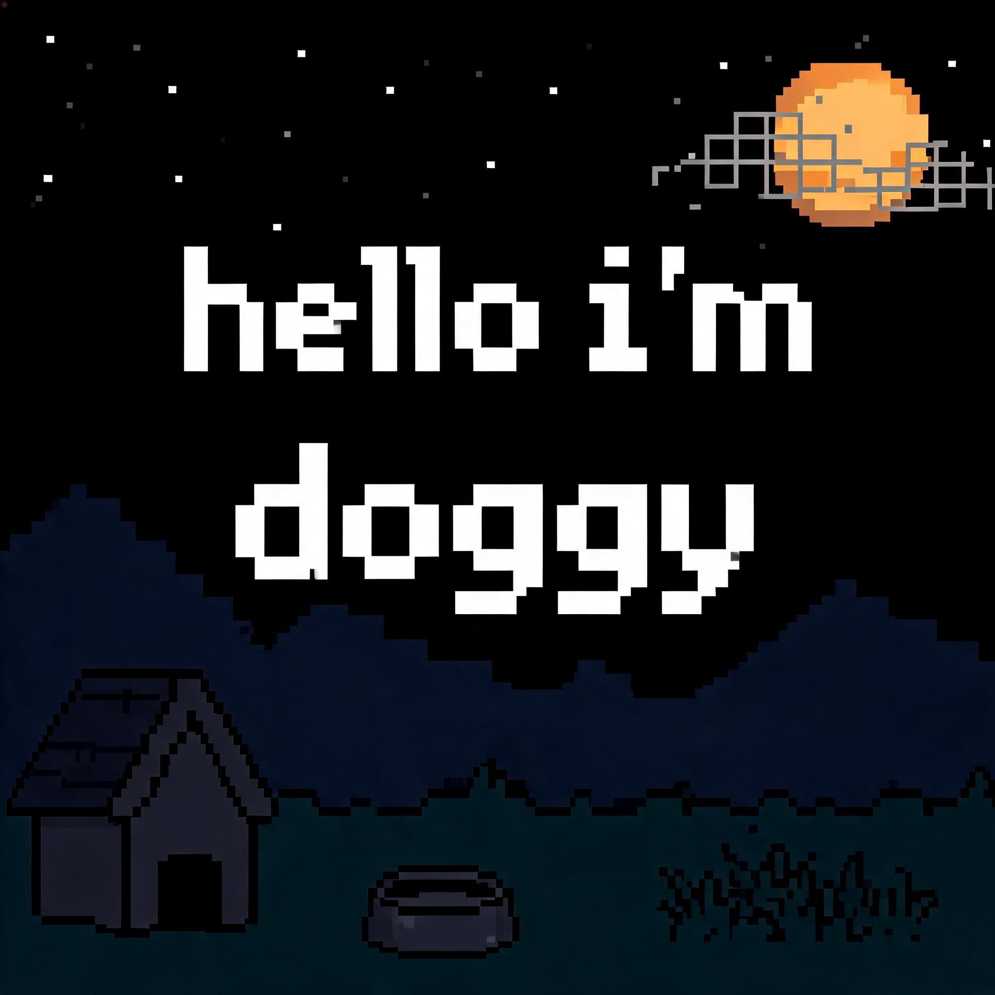 "Hello I'm doggy" —  | AI Text Effect Generator