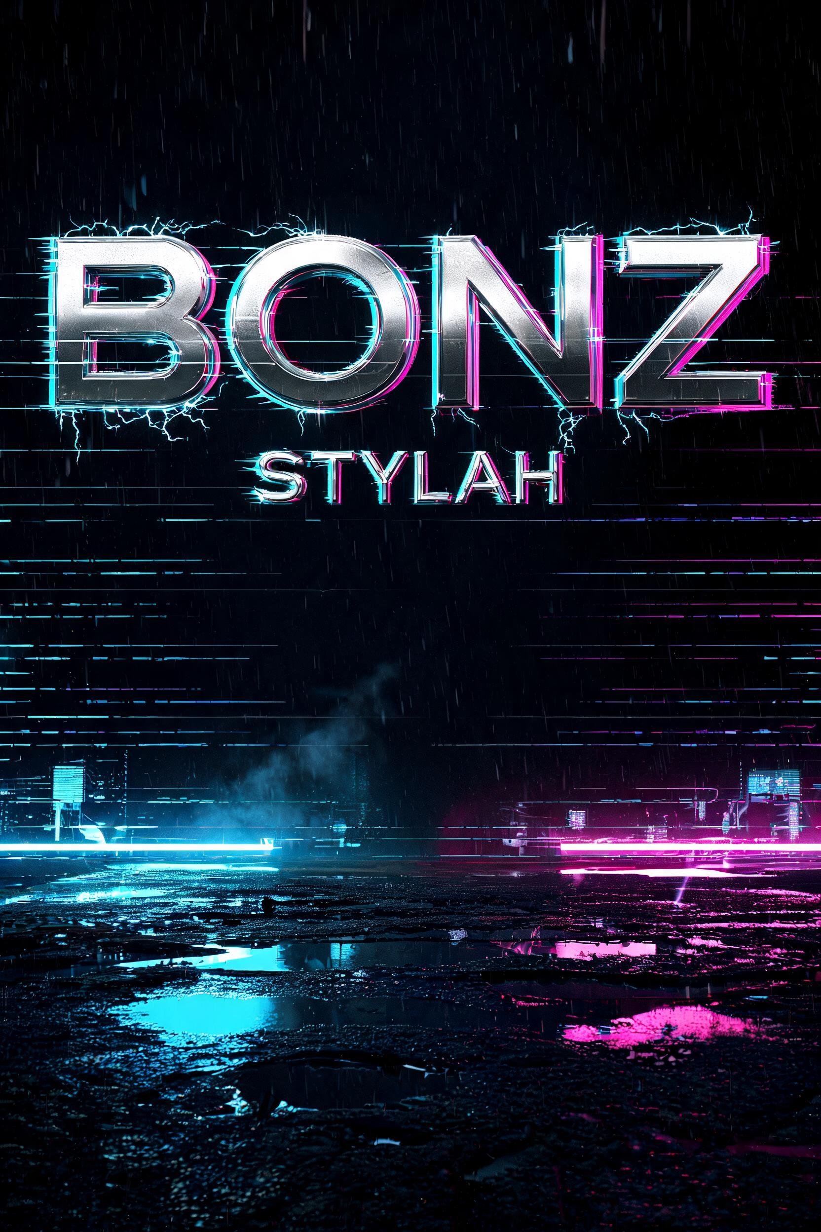 "Bonz stylah" — Cyberpunk | AI Text Effect Generator