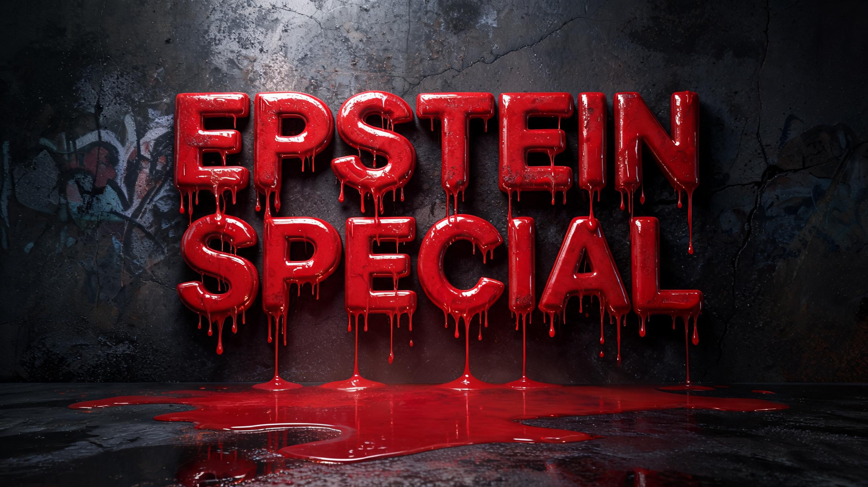 "EPSTEIN SPECIAL
" — Drip Font | AI Text Effect Generator