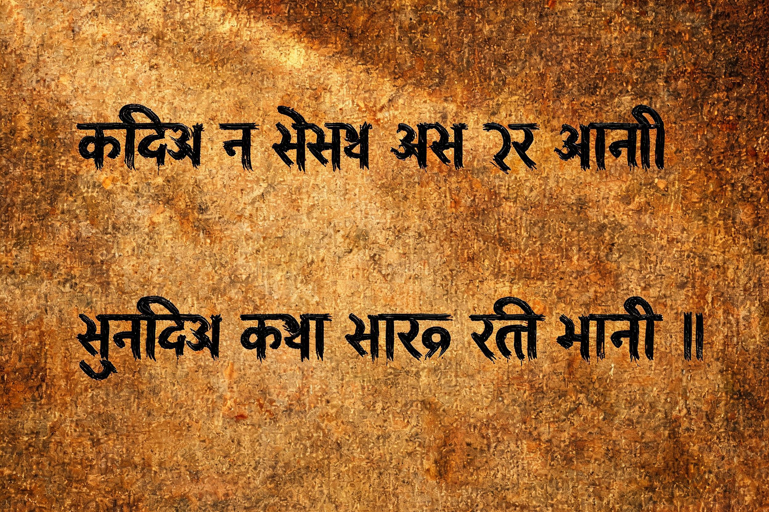 "करिअ न संसय अस उर आनी। सुनिअ कथा सारद रति मानी ॥" — Brush Dry | AI Text Effect Generator