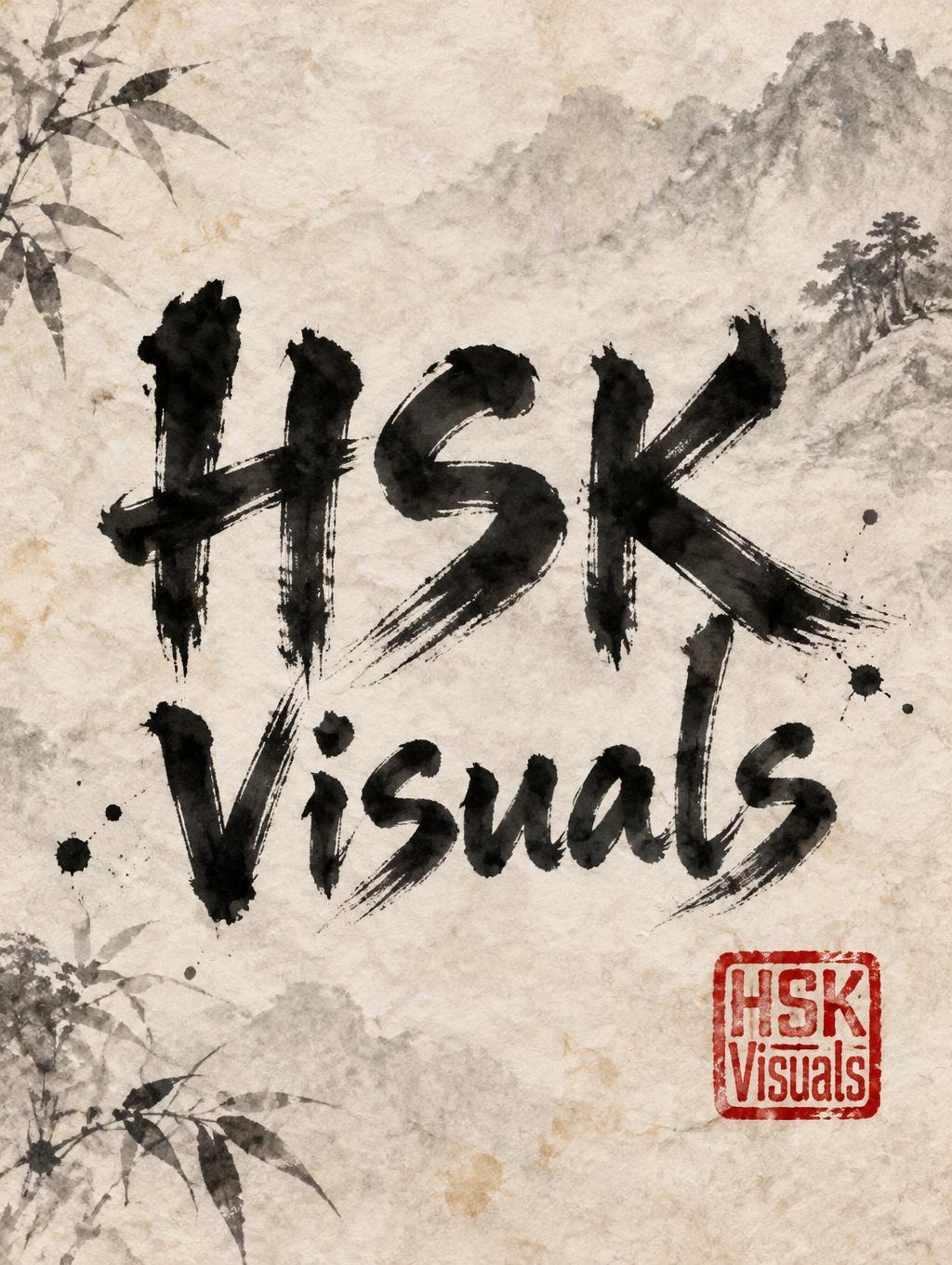 "HSK 
Visuals" — Brush Chinese Ink | AI Text Effect Generator