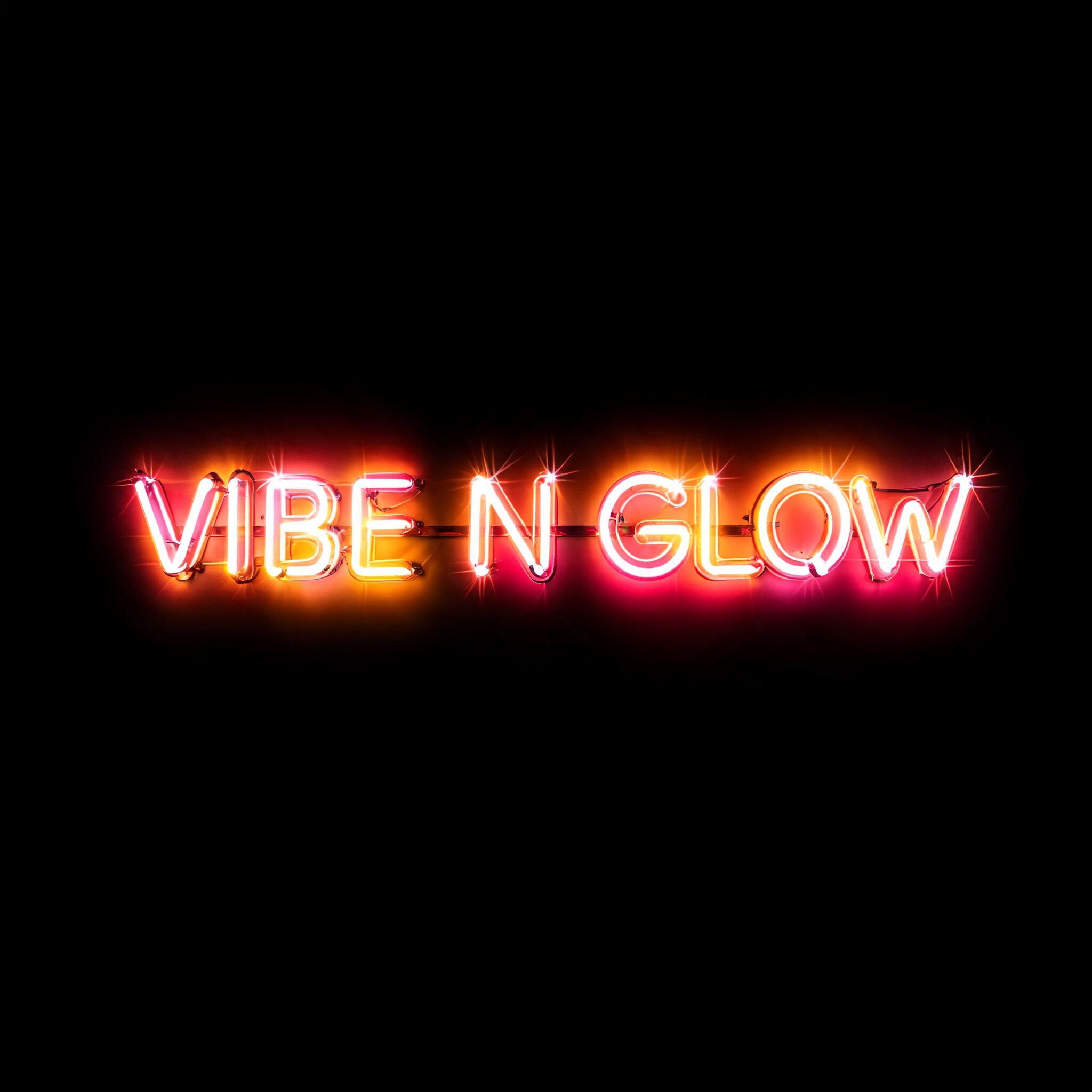 "Vibe N Glow" — Neon Sign | AI Text Effect Generator