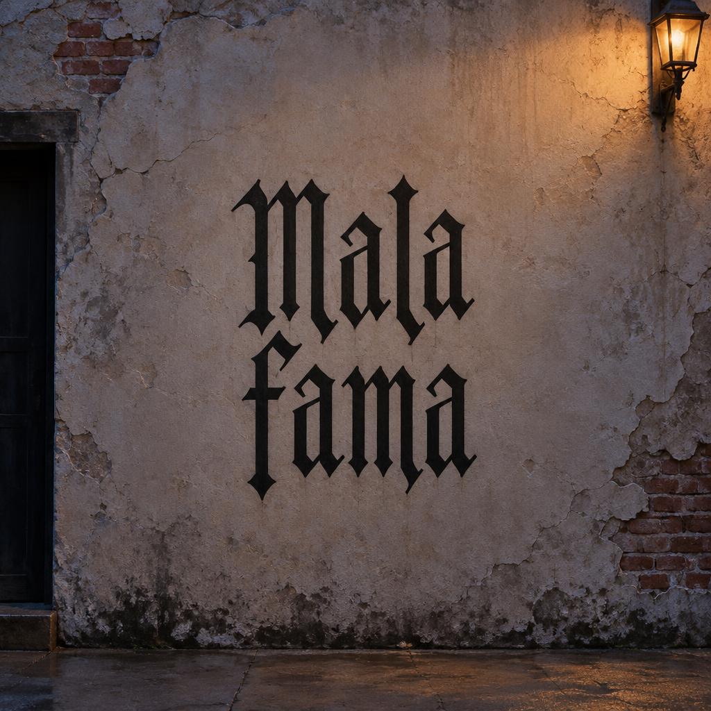 "Mala fama" —  | AI Text Effect Generator