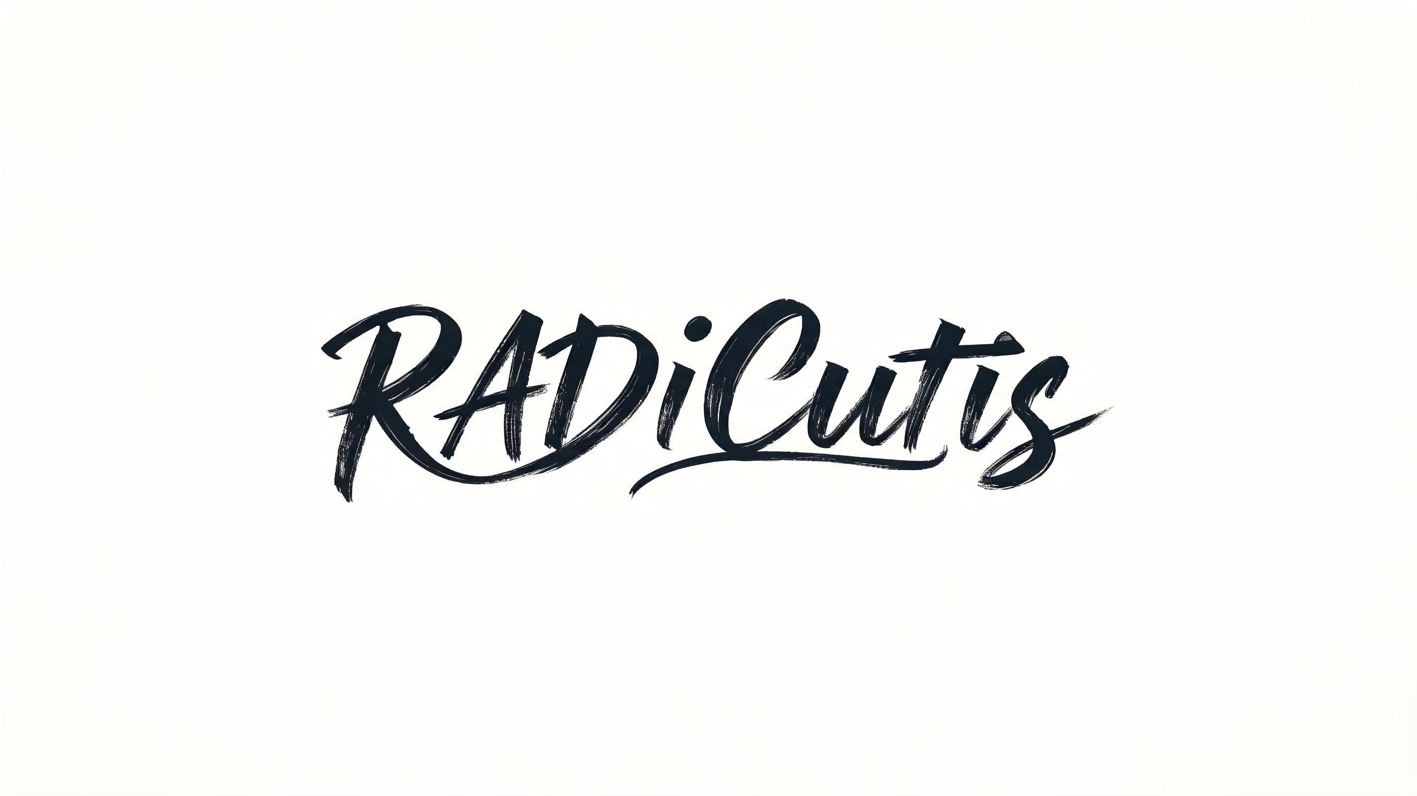 "RADiCutis " — Cursive Modern text effect