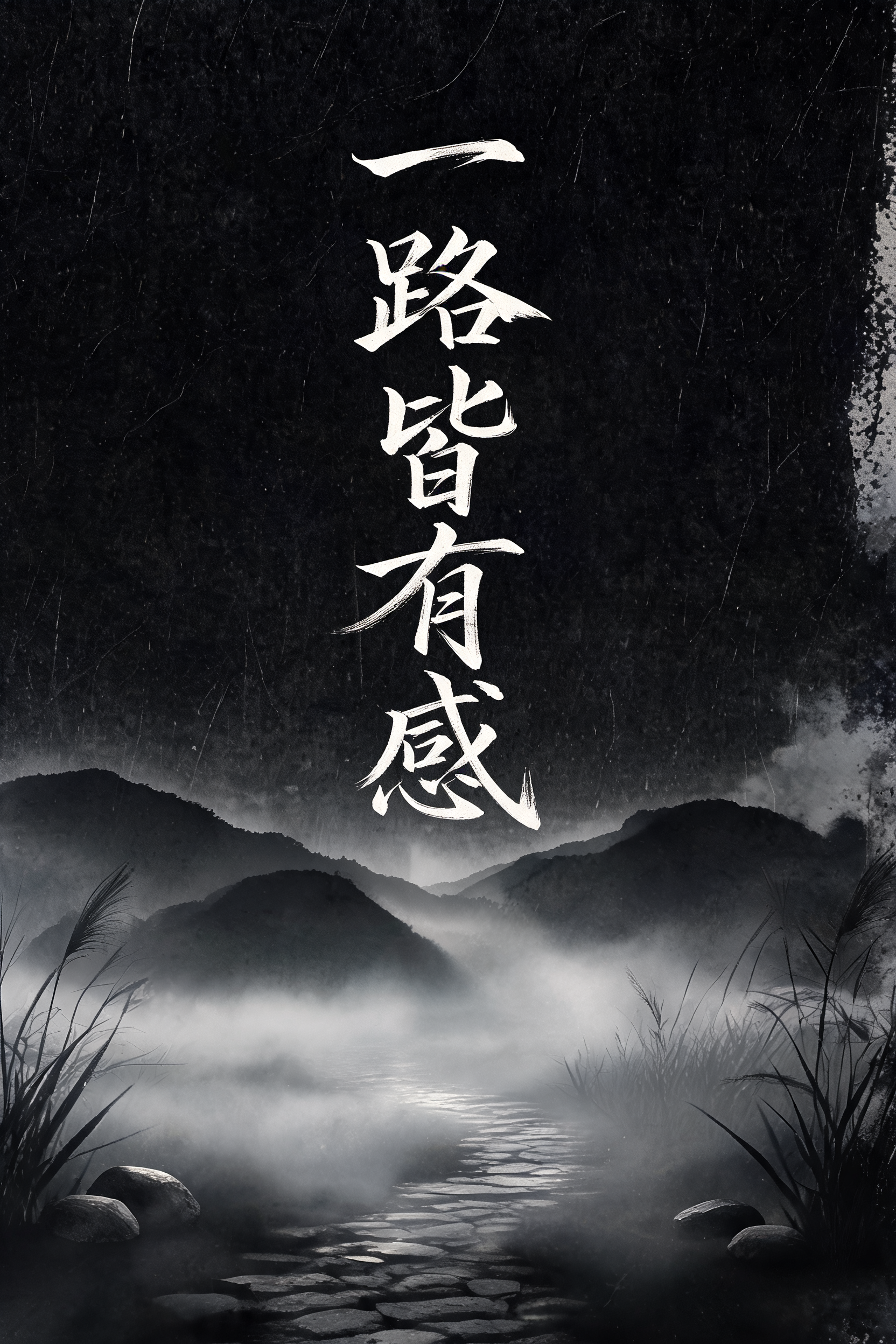 "一路皆有感" —  | AI Text Effect Generator