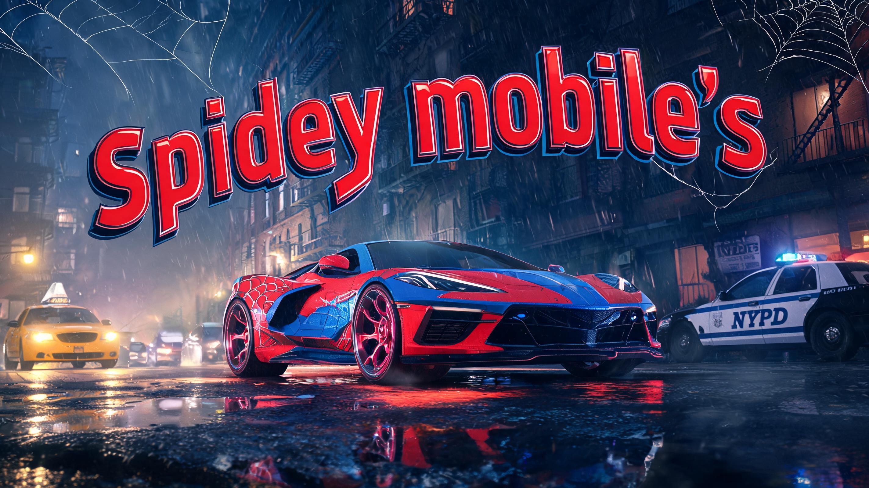 "Spidey mobile's" — Spider Hero | AI Text Effect Generator