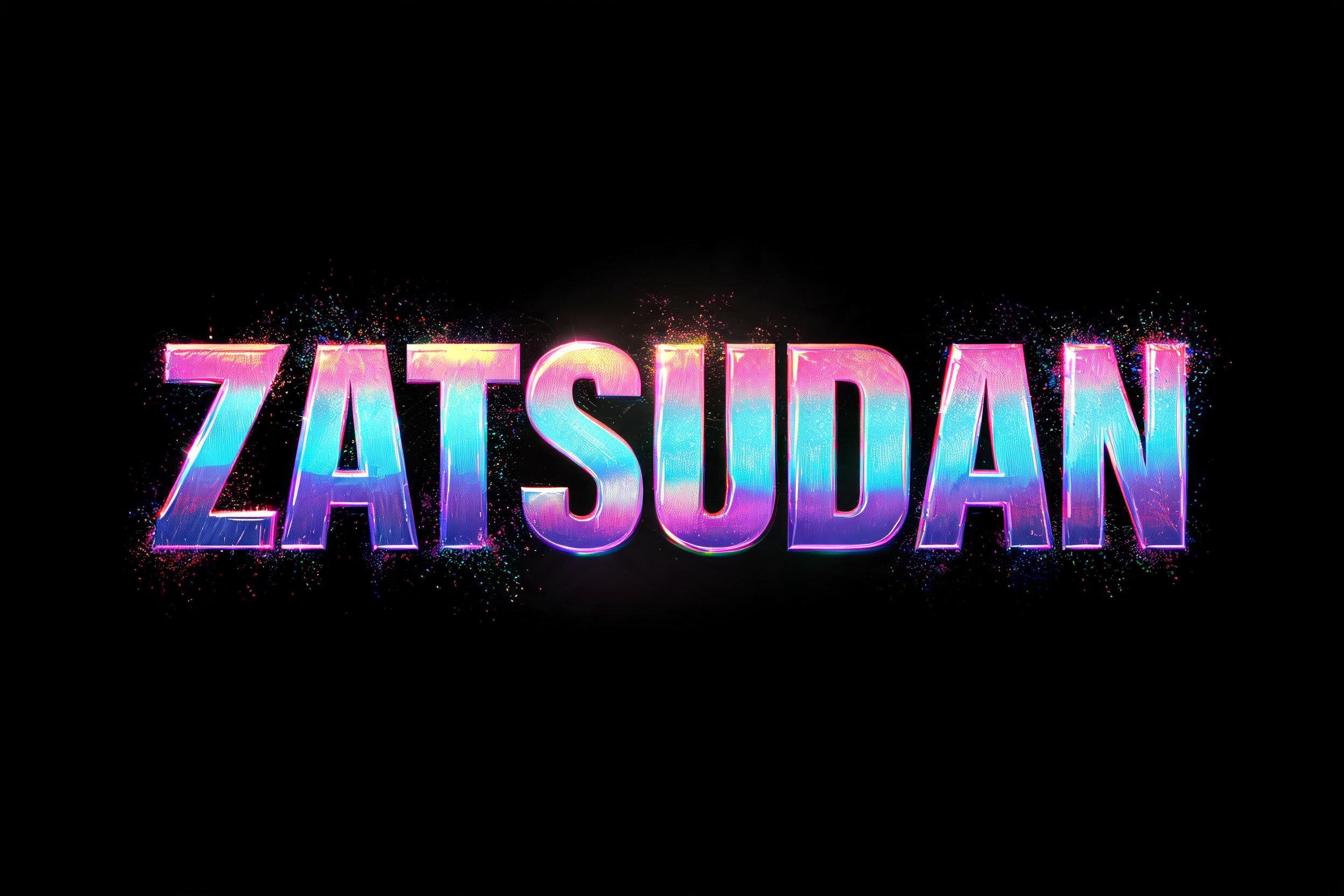"Zatsudan" — Holographic | AI Text Effect Generator