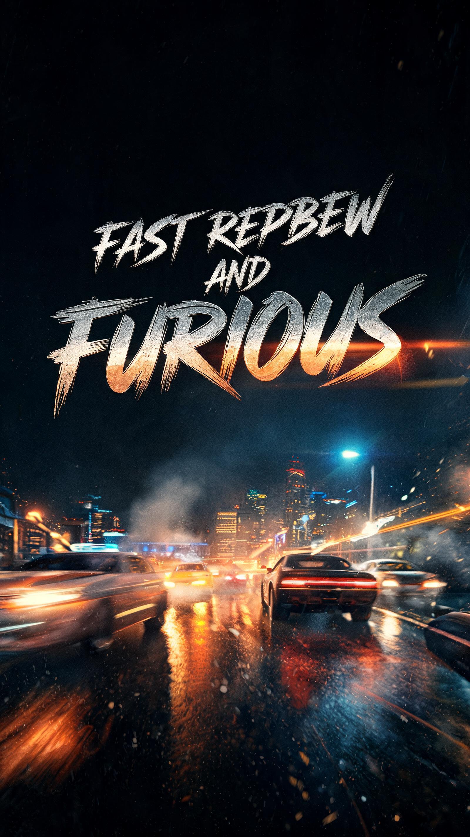 "FAST REPBEW AND FURIOUS" — Cinematic | AI Text Effect Generator