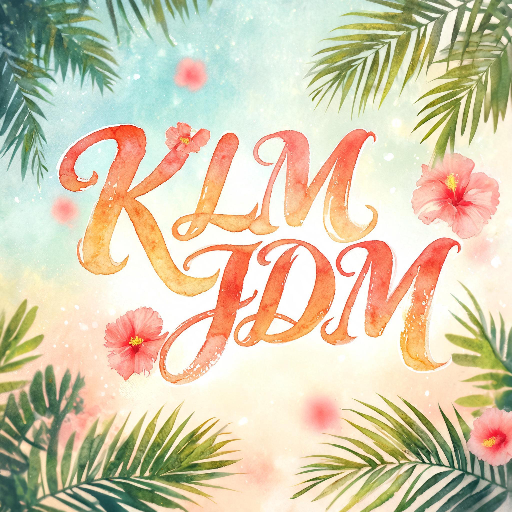 "KLM JDM" — Hawaiian | AI Text Effect Generator