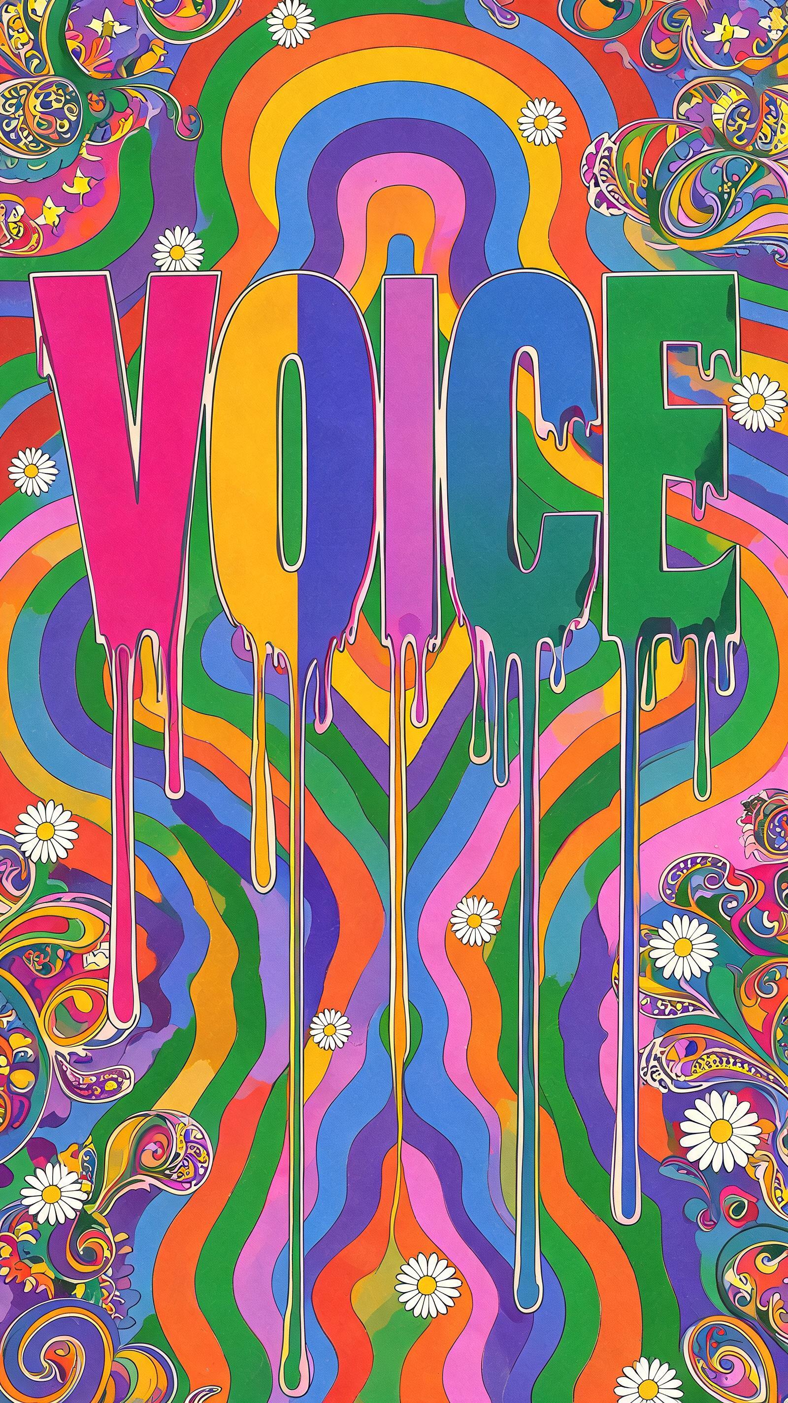 "Voice" — Psychedelic | AI Text Effect Generator