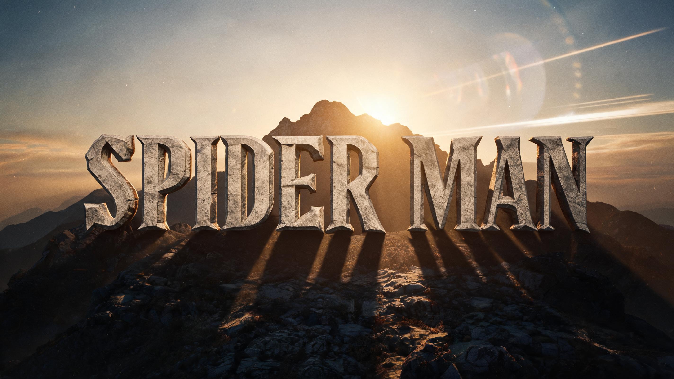"Spider man" — Cinematic Netflix | AI Text Effect Generator