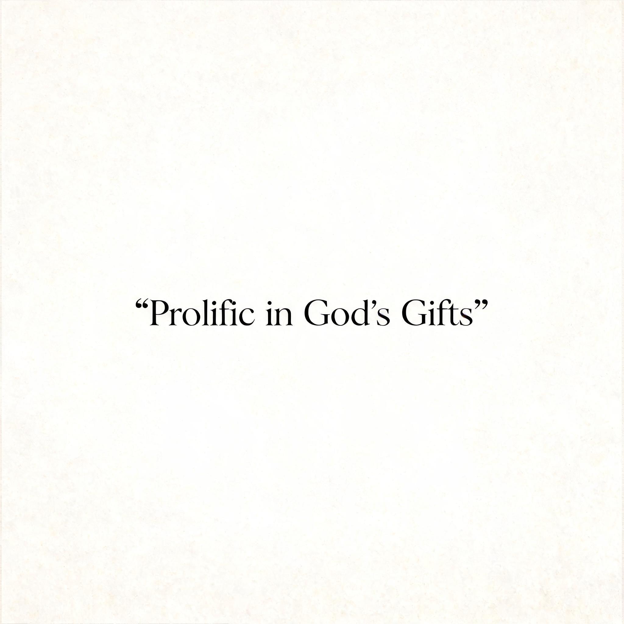 "“Prolific in God’s Gifts”" — Glass Color | AI Text Effect Generator