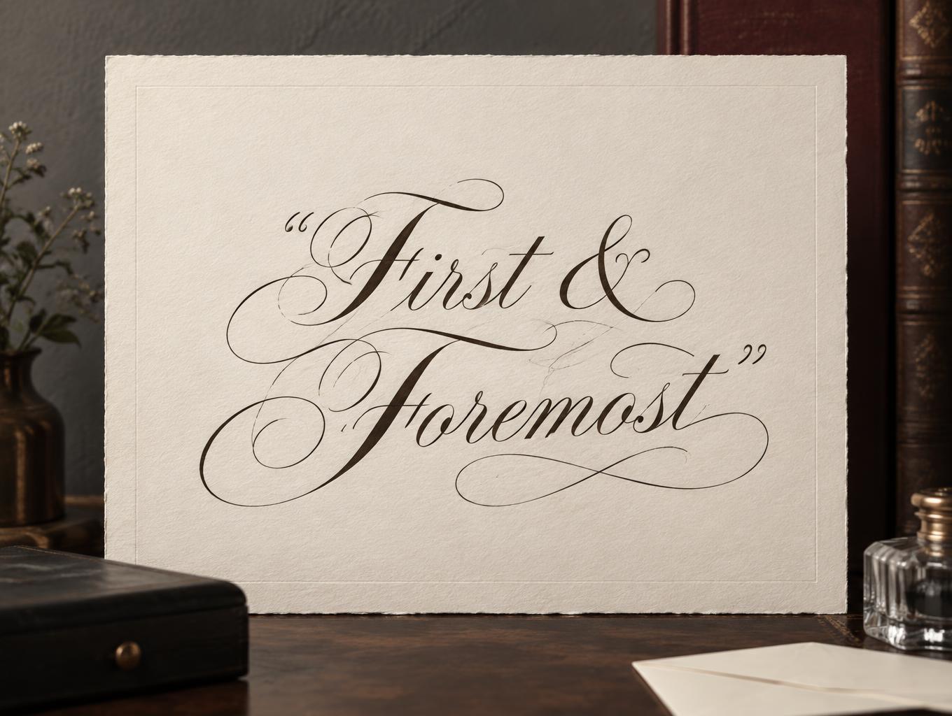 "First & Foremost" —  | AI Text Effect Generator