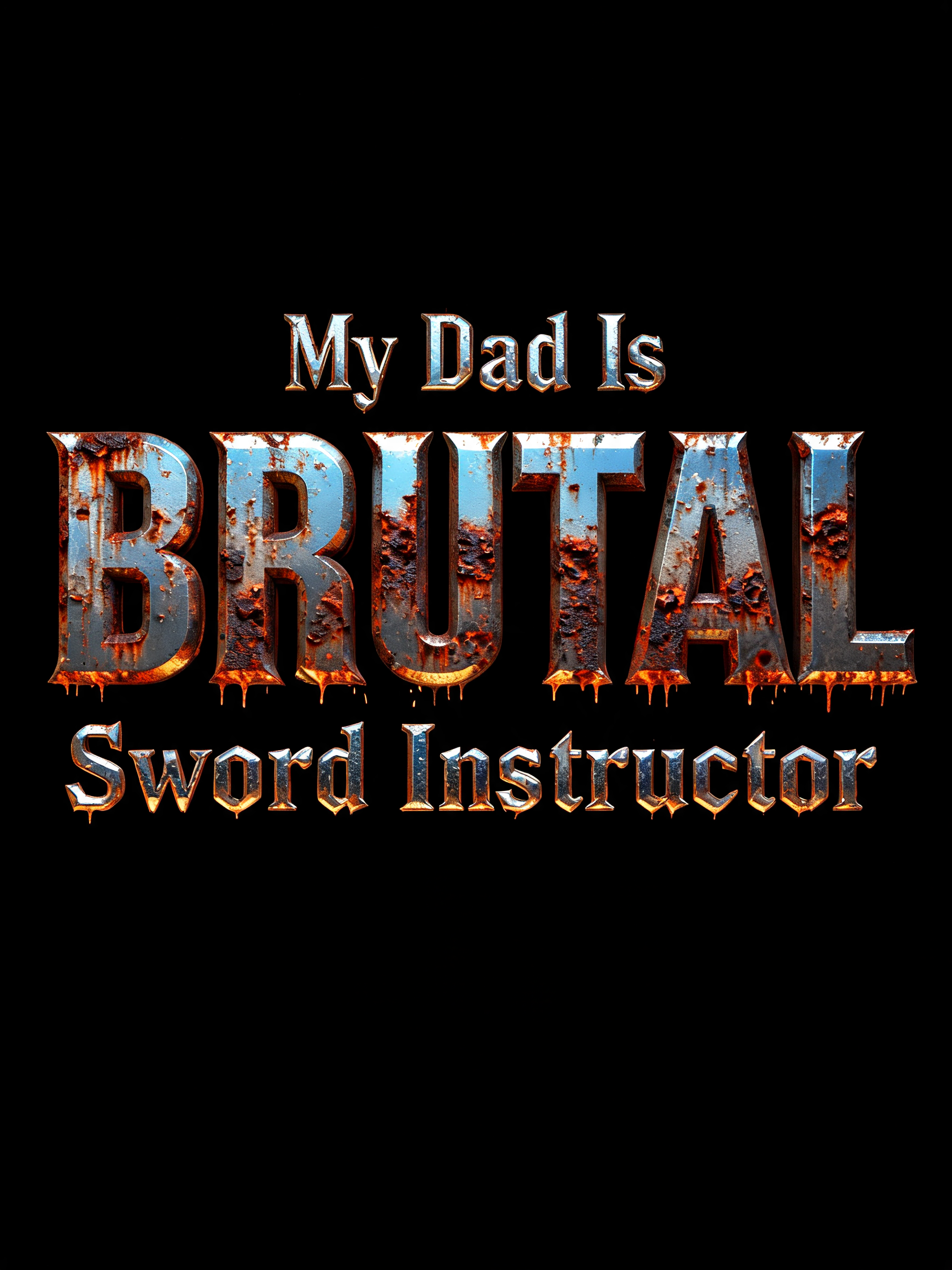 "My Dad Is BRUTAL Sword Instructor" — Cinematic Blockbuster | AI Text Effect Generator