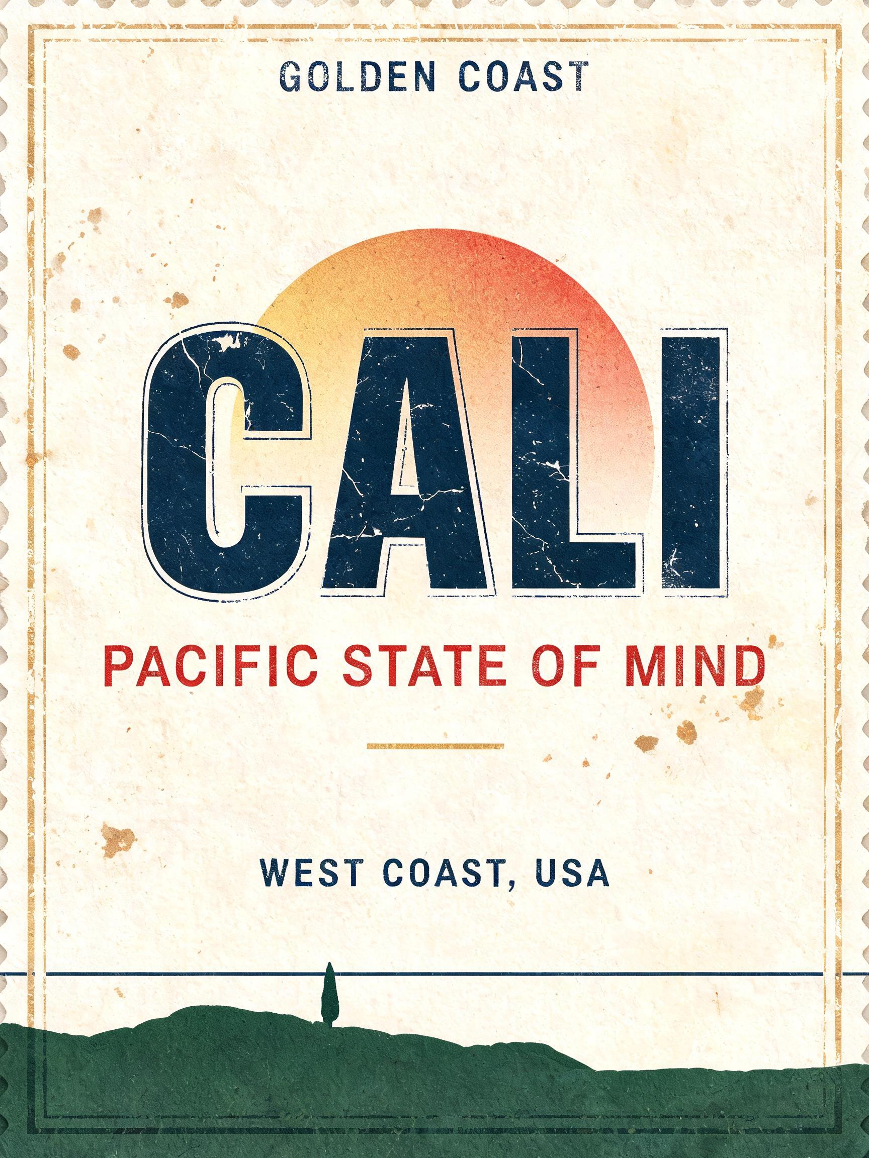 "Cali" — Vintage | AI Text Effect Generator