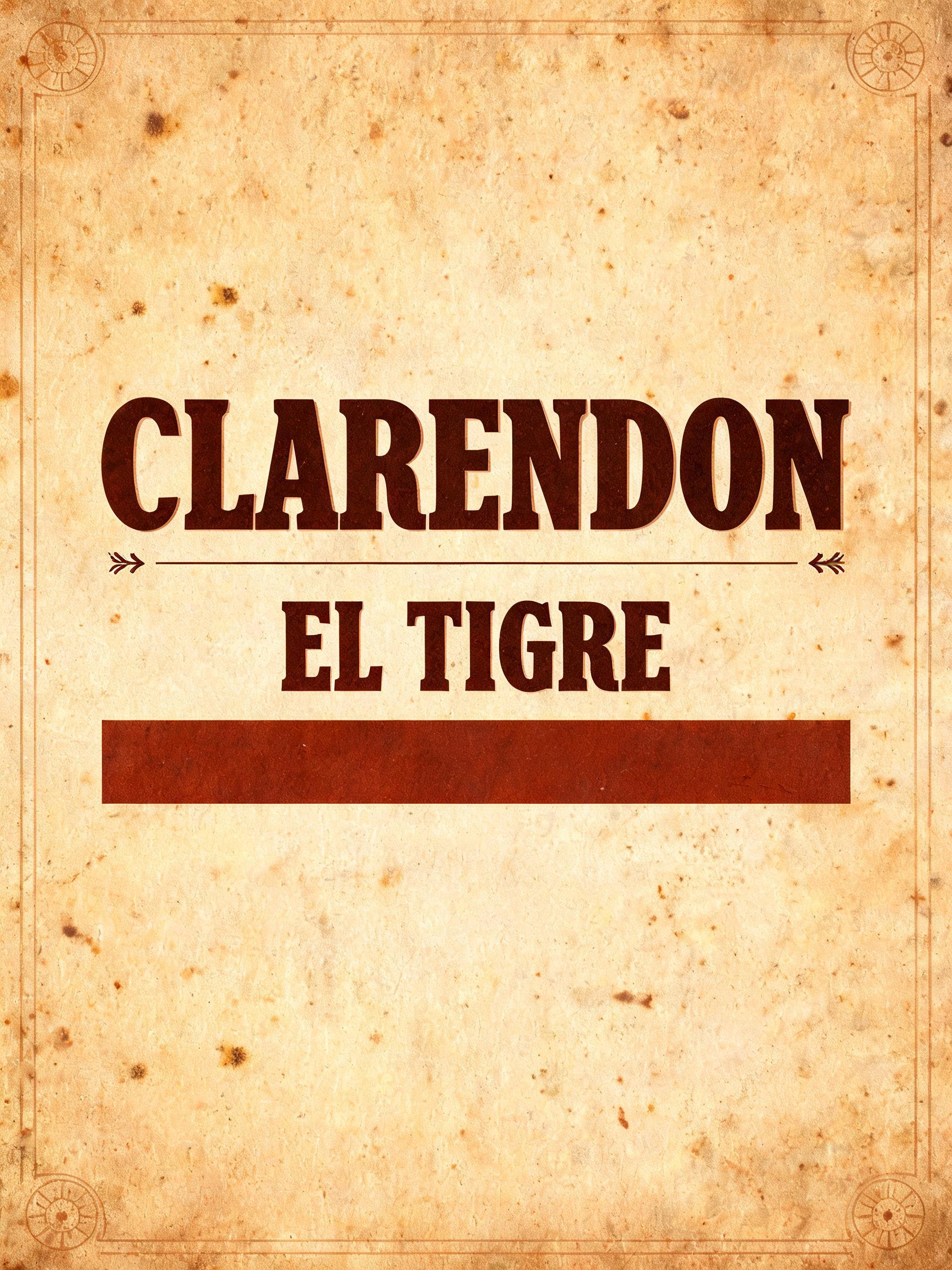 "Clarendon El Tigre" —  | AI Text Effect Generator