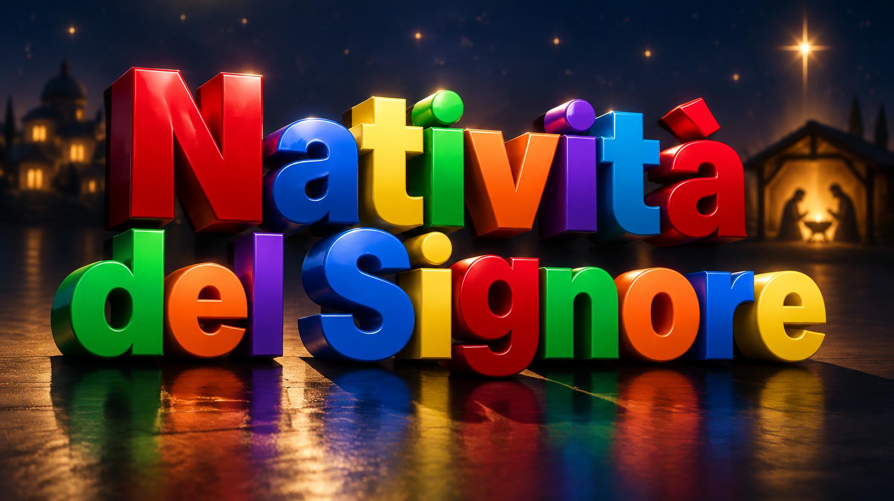 "Natività del Signore" — 3d Bold | AI Text Effect Generator